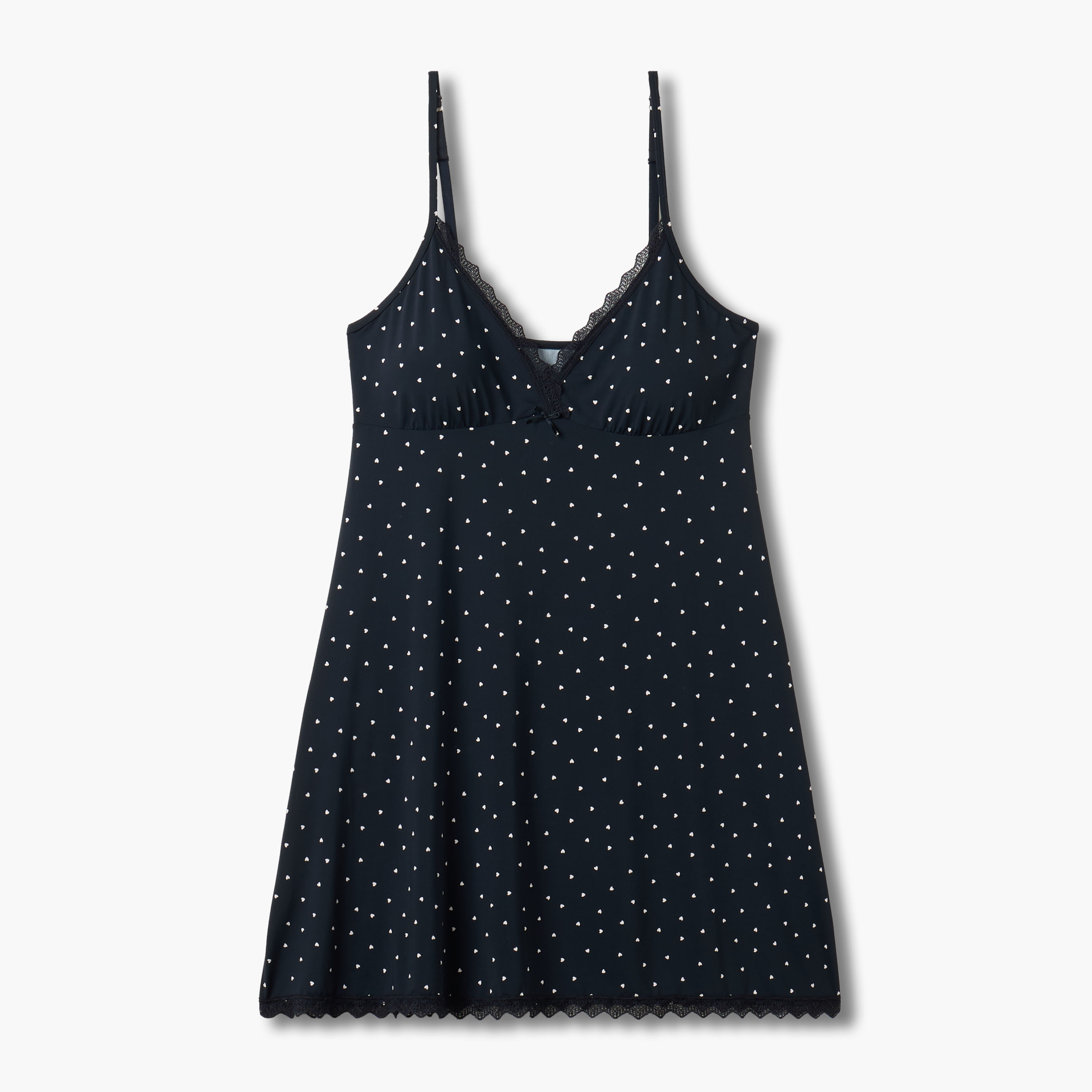 Slip Dress Sleeveless Lace Trim-women-clothing-nightwear-nighties-image-1