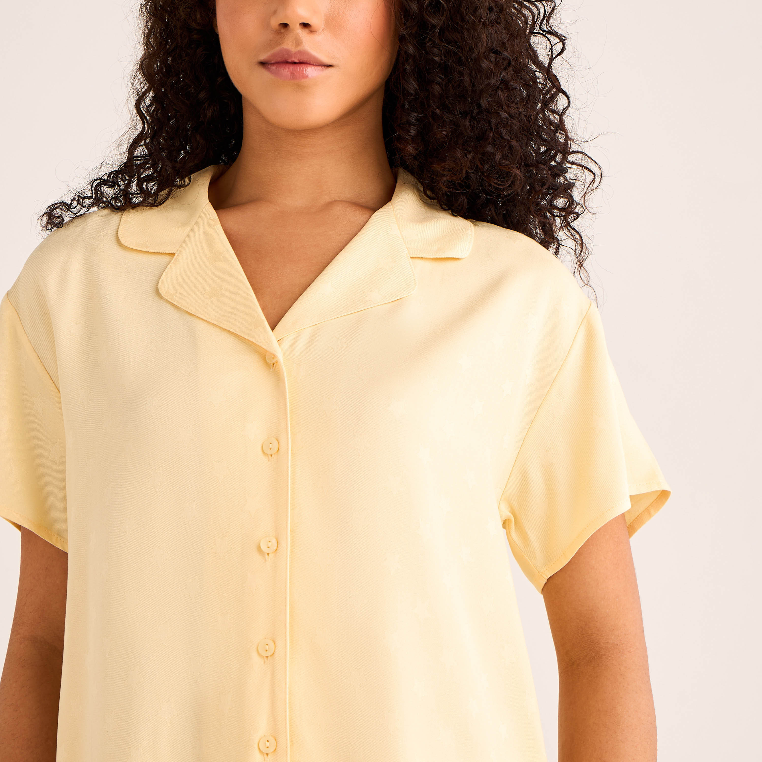 Pyjama Set Button-Down Shirt & Trousers-women-clothing-nightwear-pyjamas-longsets-image-5
