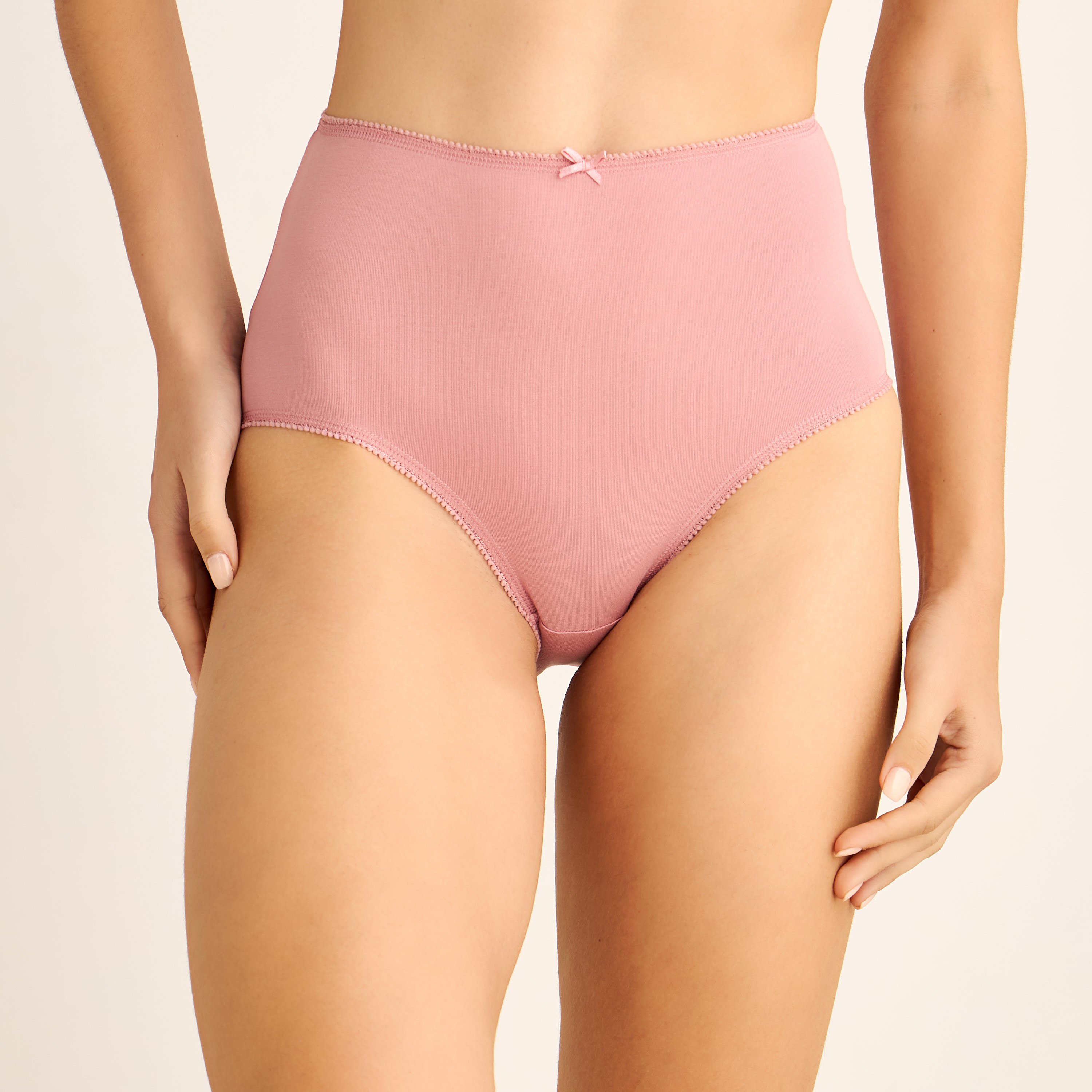 Set of 5 - Assorted High-Waist Full Briefs-women-clothing-lingerie-panties-image-3