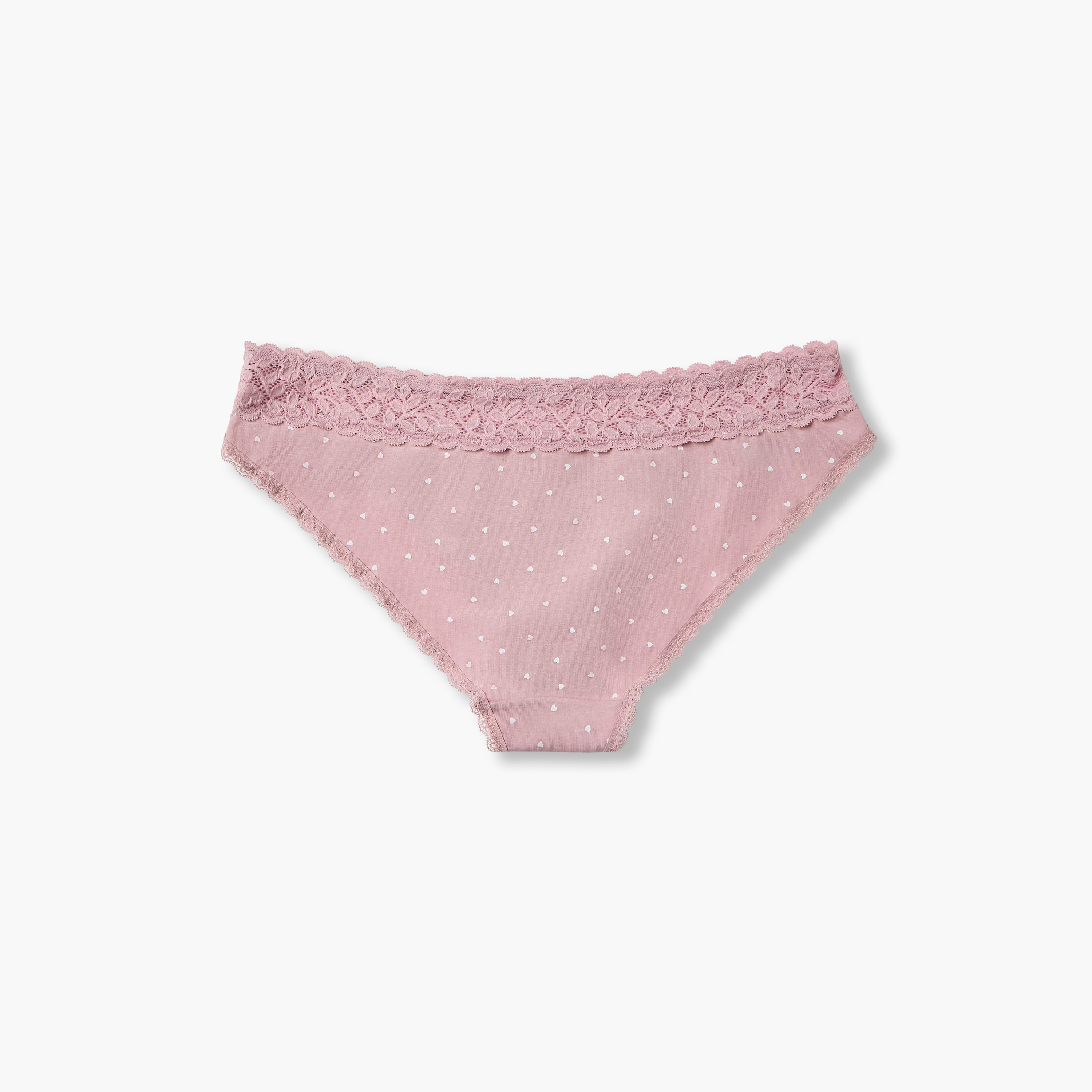 Briefs with Lace Trim and Heart Print-women-clothing-lingerie-panties-image-2