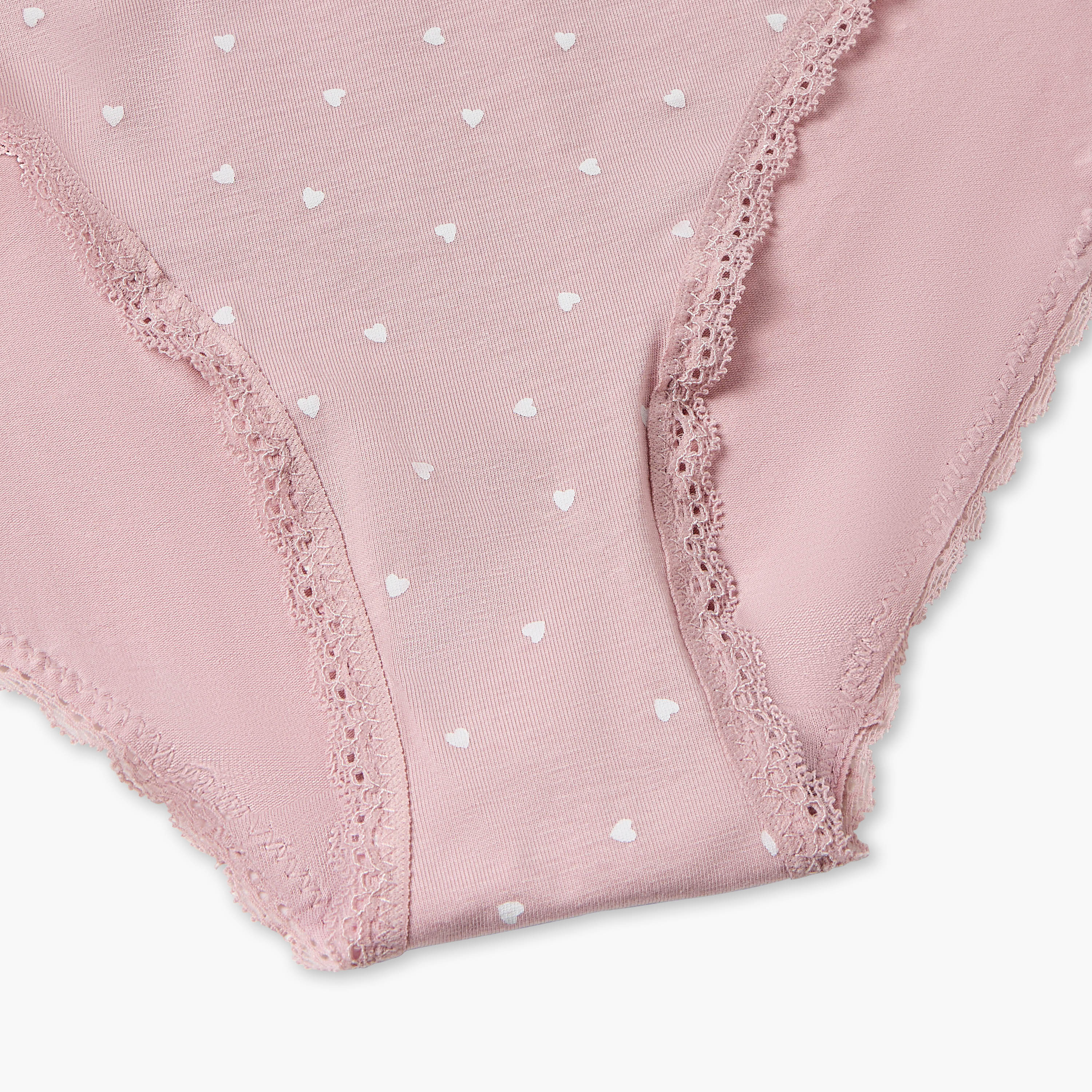 Briefs with Lace Trim and Heart Print-women-clothing-lingerie-panties-image-4