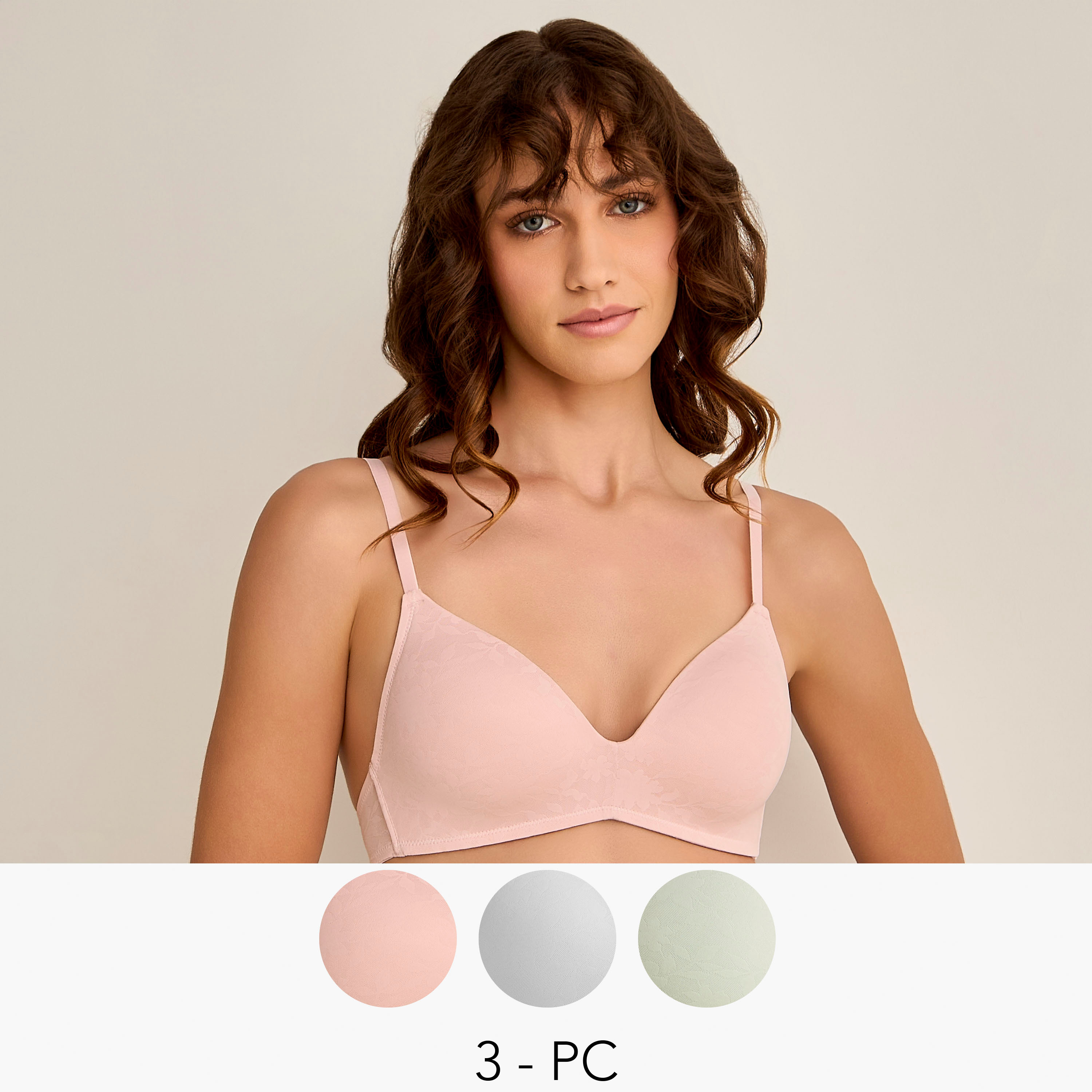 3-Pack Floral Lace Seamless Bra-women-clothing-lingerie-bras-image-1