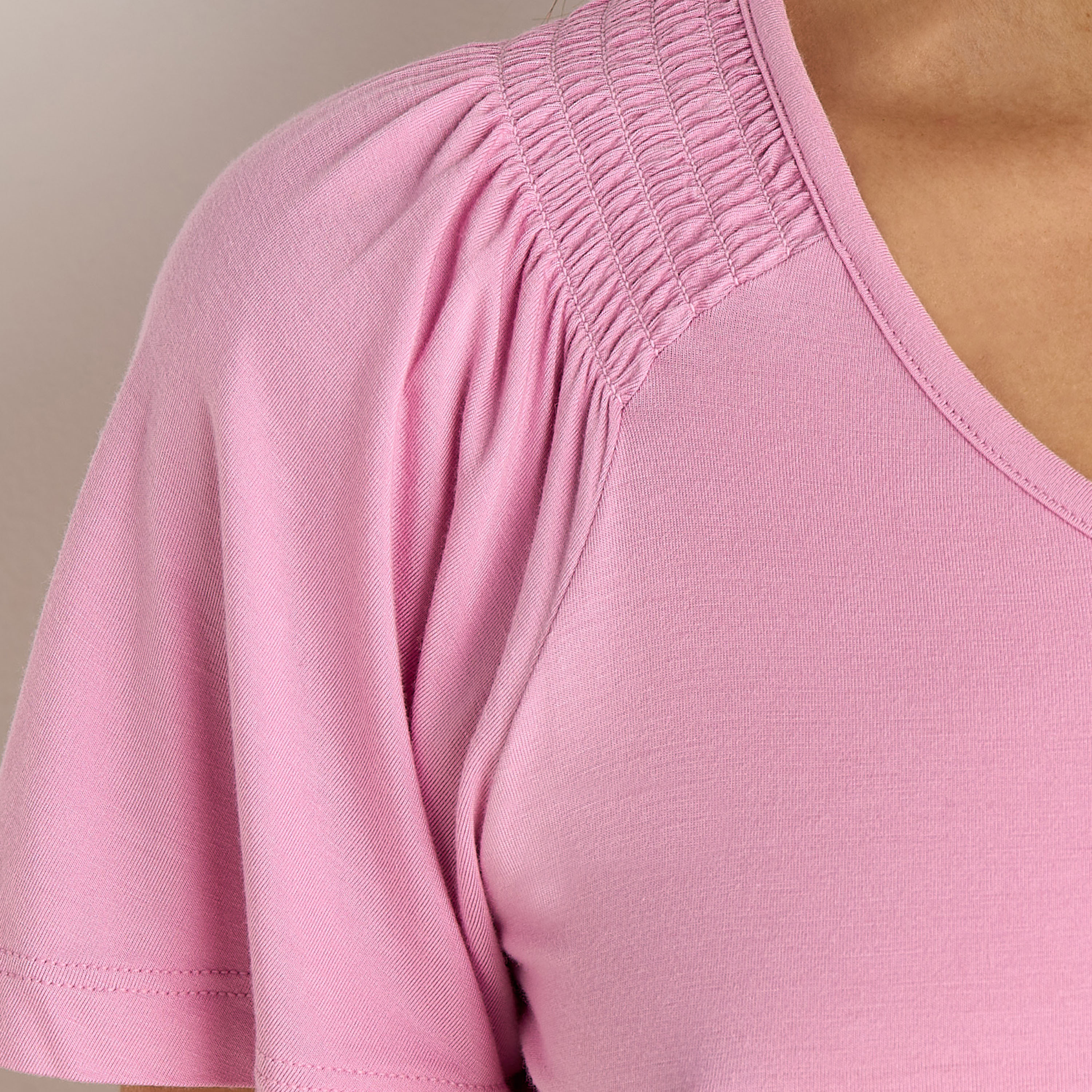 Plain Pyjama Set T-shirt-women-clothing-nightwear-pyjamas-tops-image-5