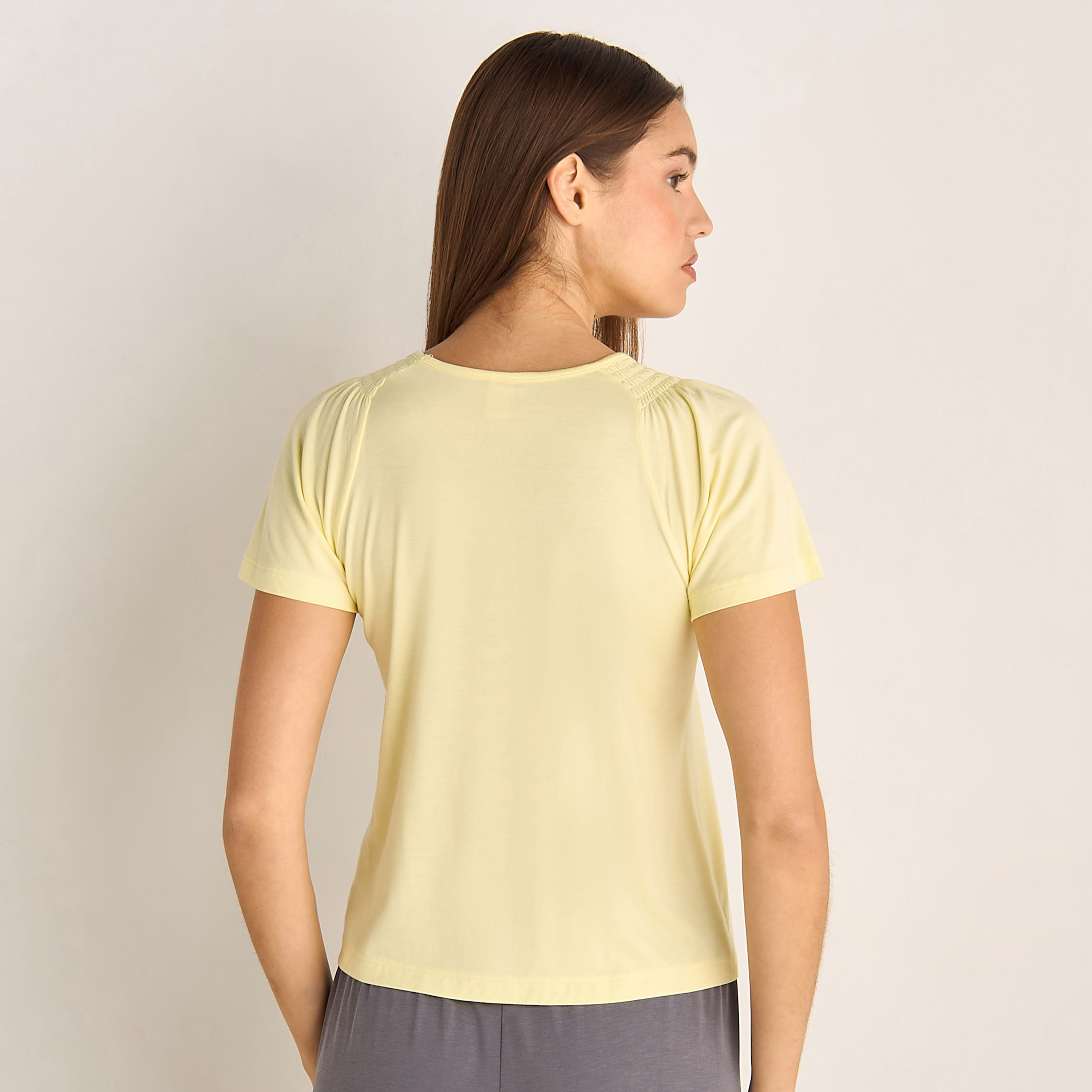 تيشيرت بيجاما سادة-women-clothing-nightwear-pyjamas-tops-image-3