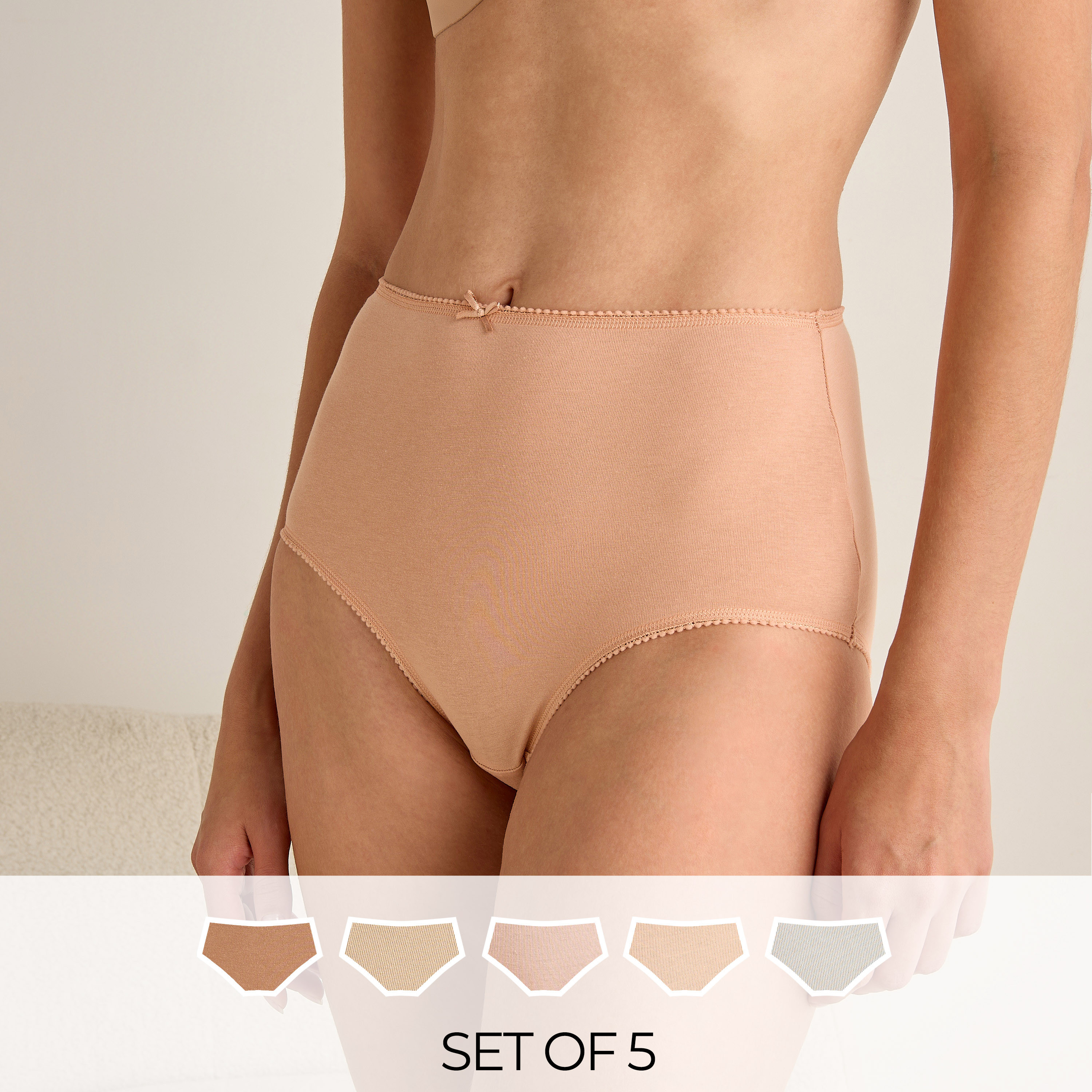 Full Briefs High Rise - Set of 5-women-clothing-lingerie-panties-image-1