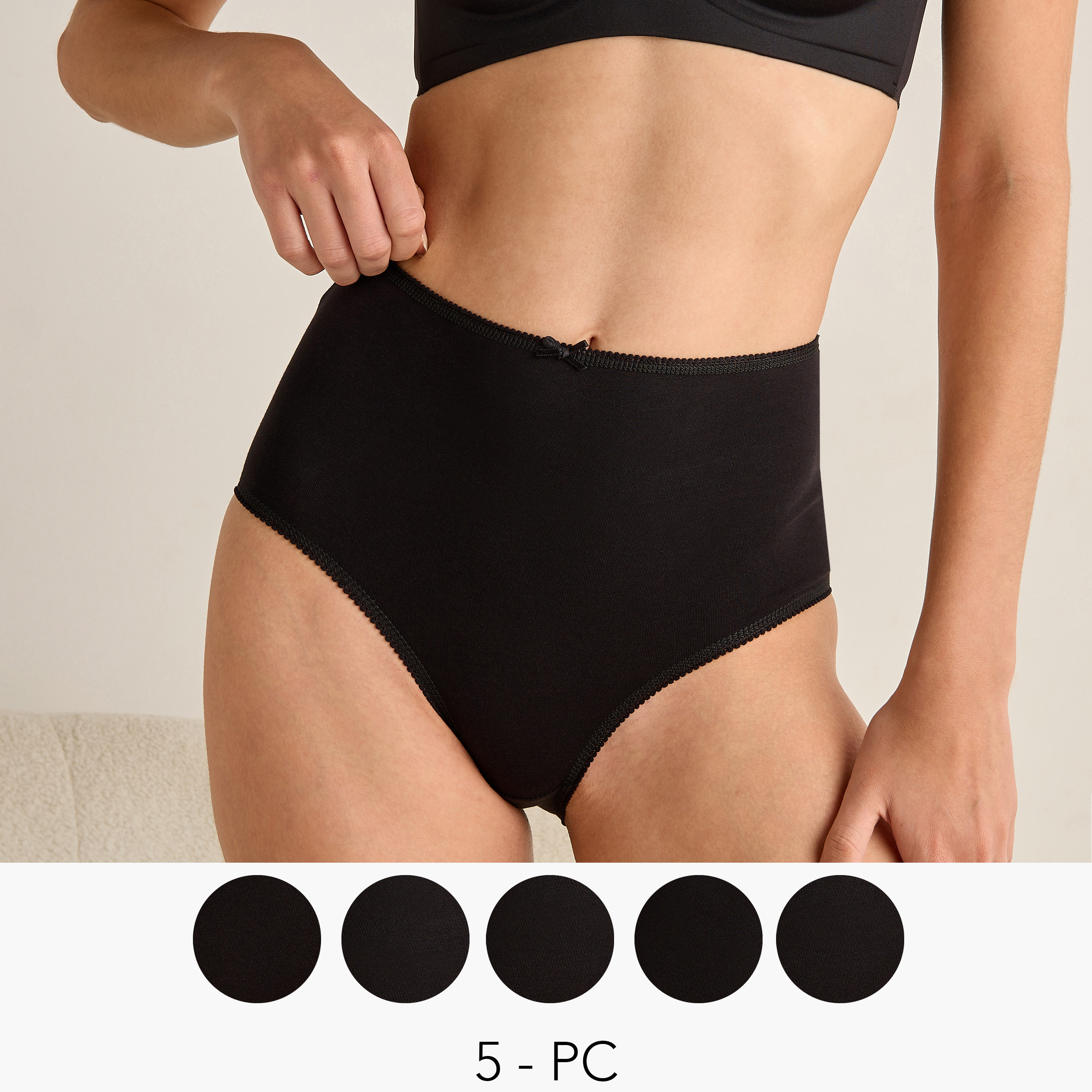 Full Briefs High Rise - Set of 5-women-clothing-lingerie-panties-image-1