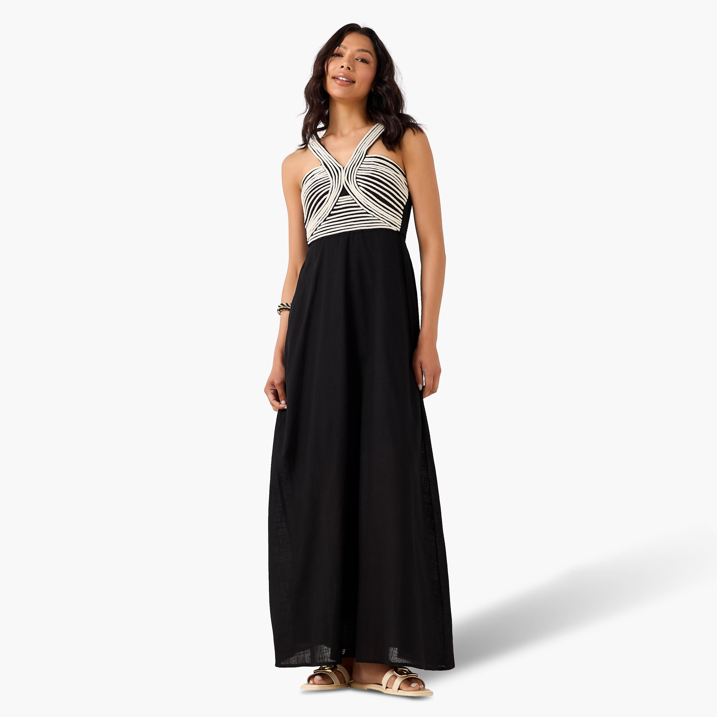 Women Rope Detail Maxi Dress-women-clothing-dresses-image-2