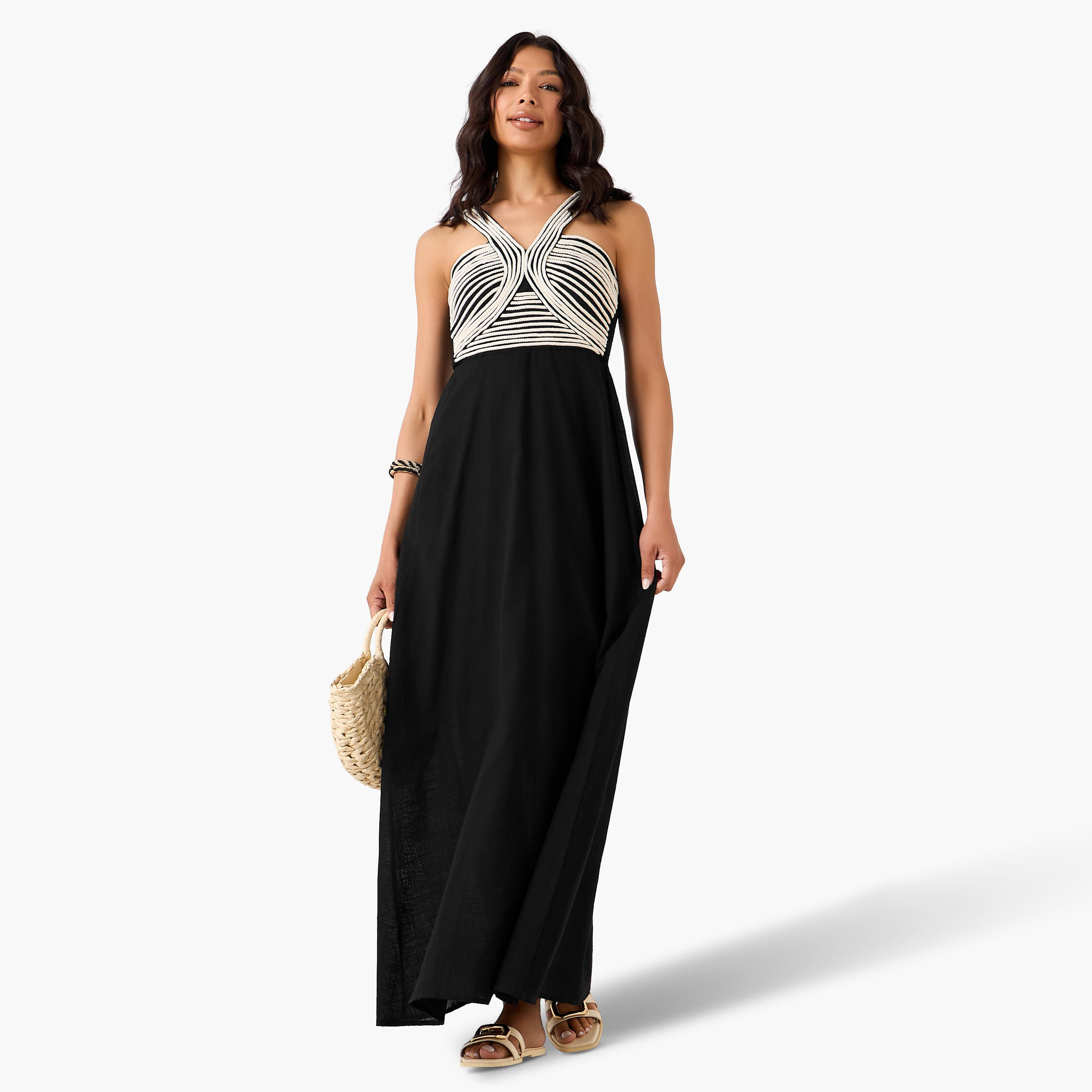 Women Rope Detail Maxi Dress-women-clothing-dresses-image-3