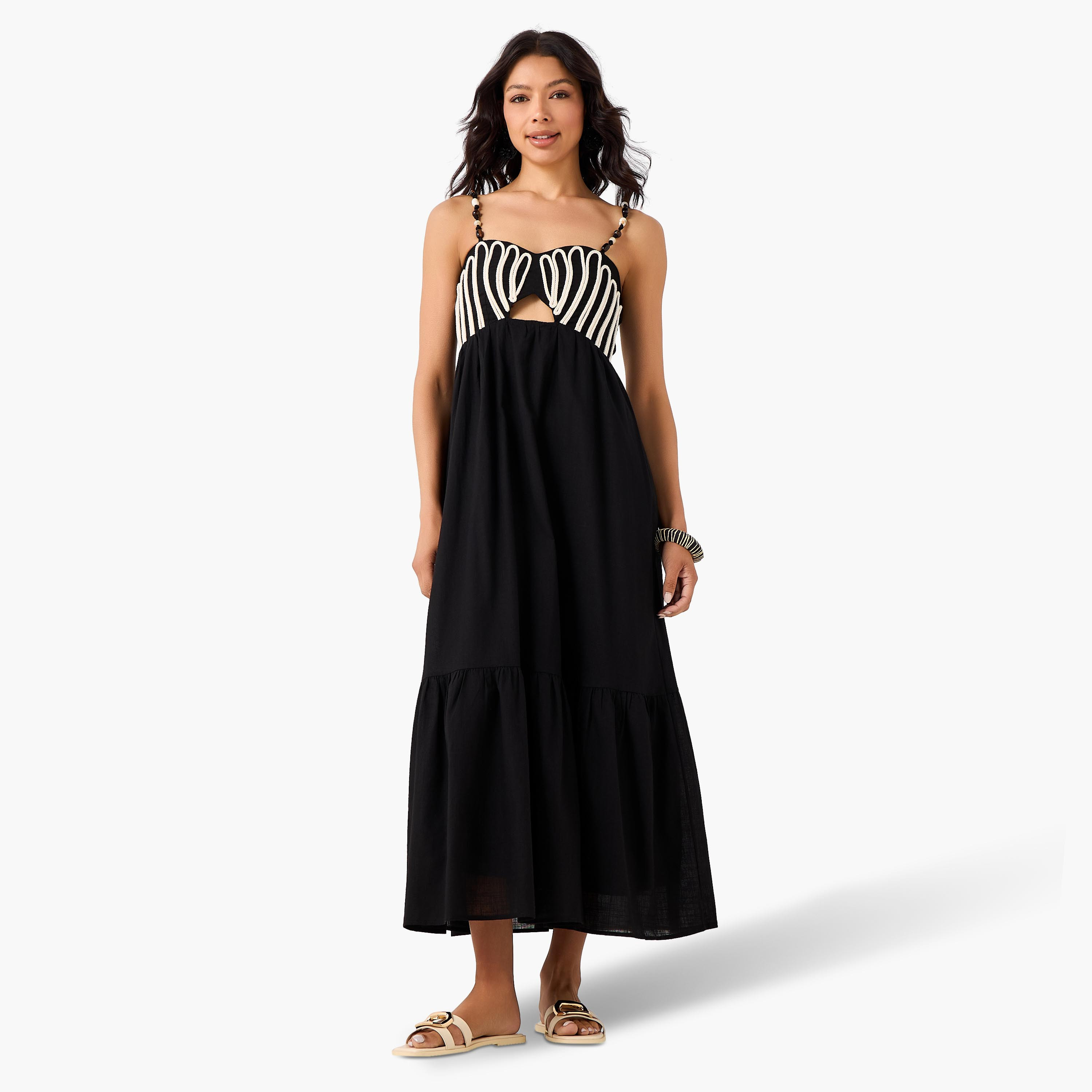 Women Cutout Detail Maxi Dress-women-clothing-swimandbeach-beachwear-image-2