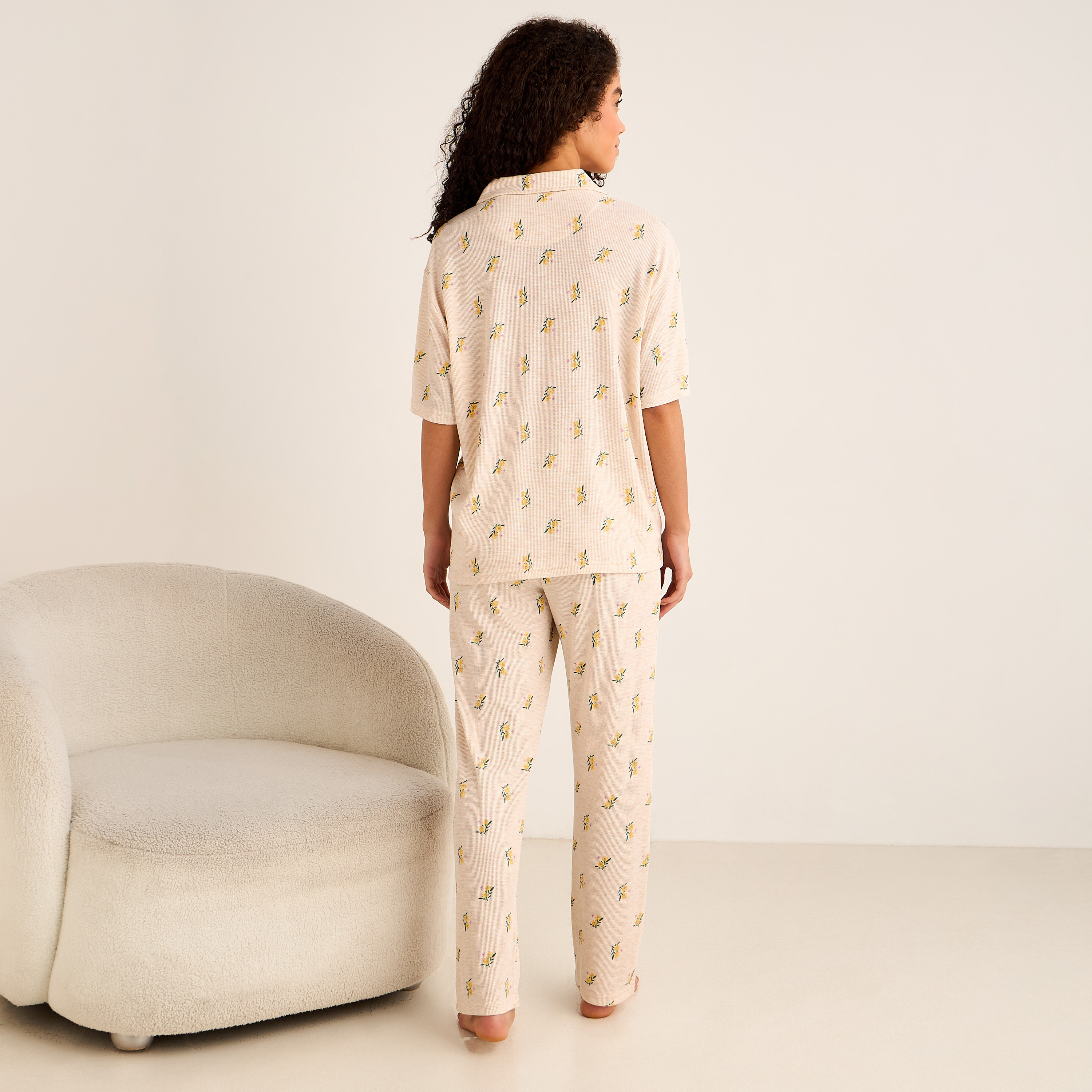 Pyjama Set Button-Down Shirt & Pants-women-clothing-nightwear-pyjamas-longsets-image-4