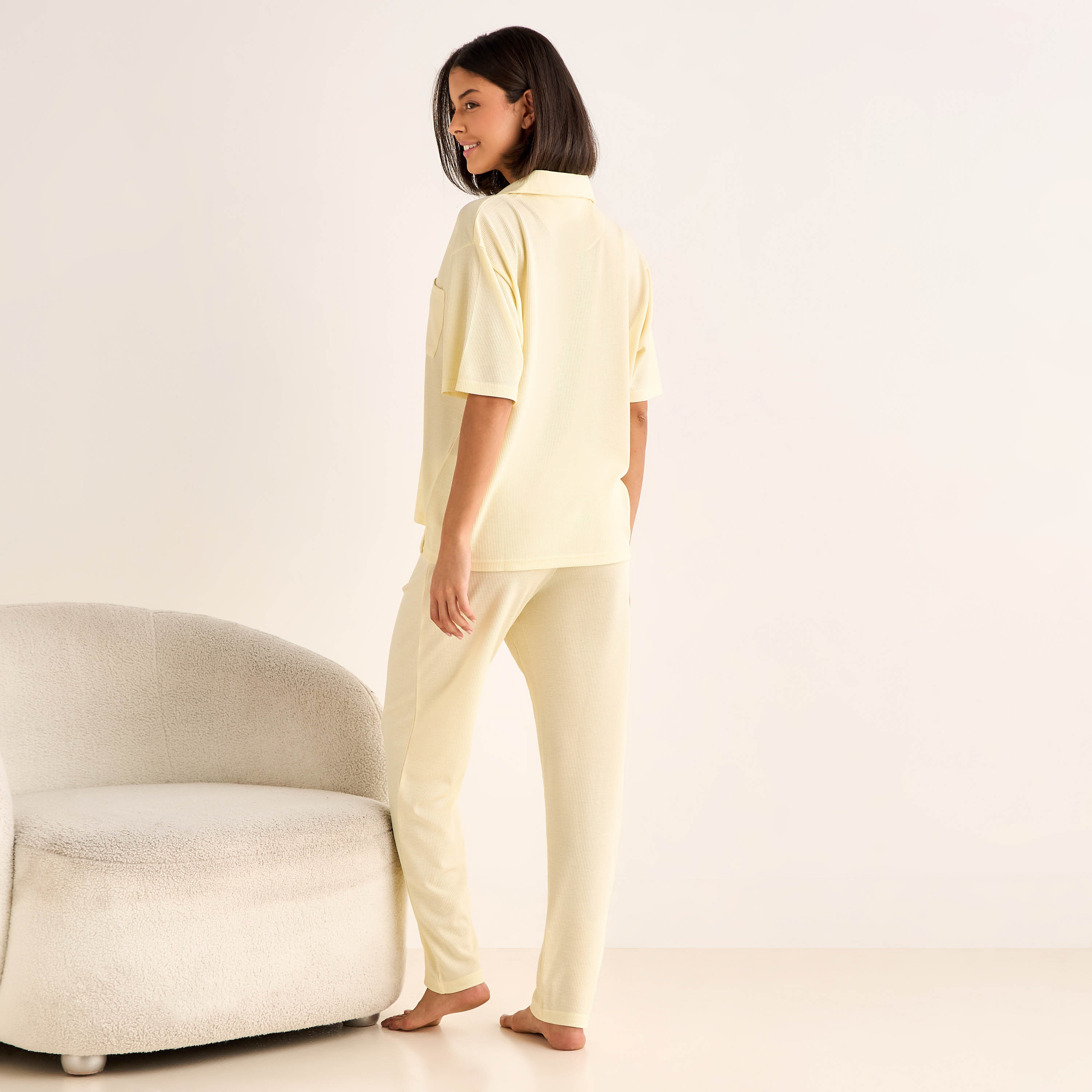 Pyjama Set Button-Down Shirt & Pants-women-clothing-nightwear-pyjamas-longsets-image-4