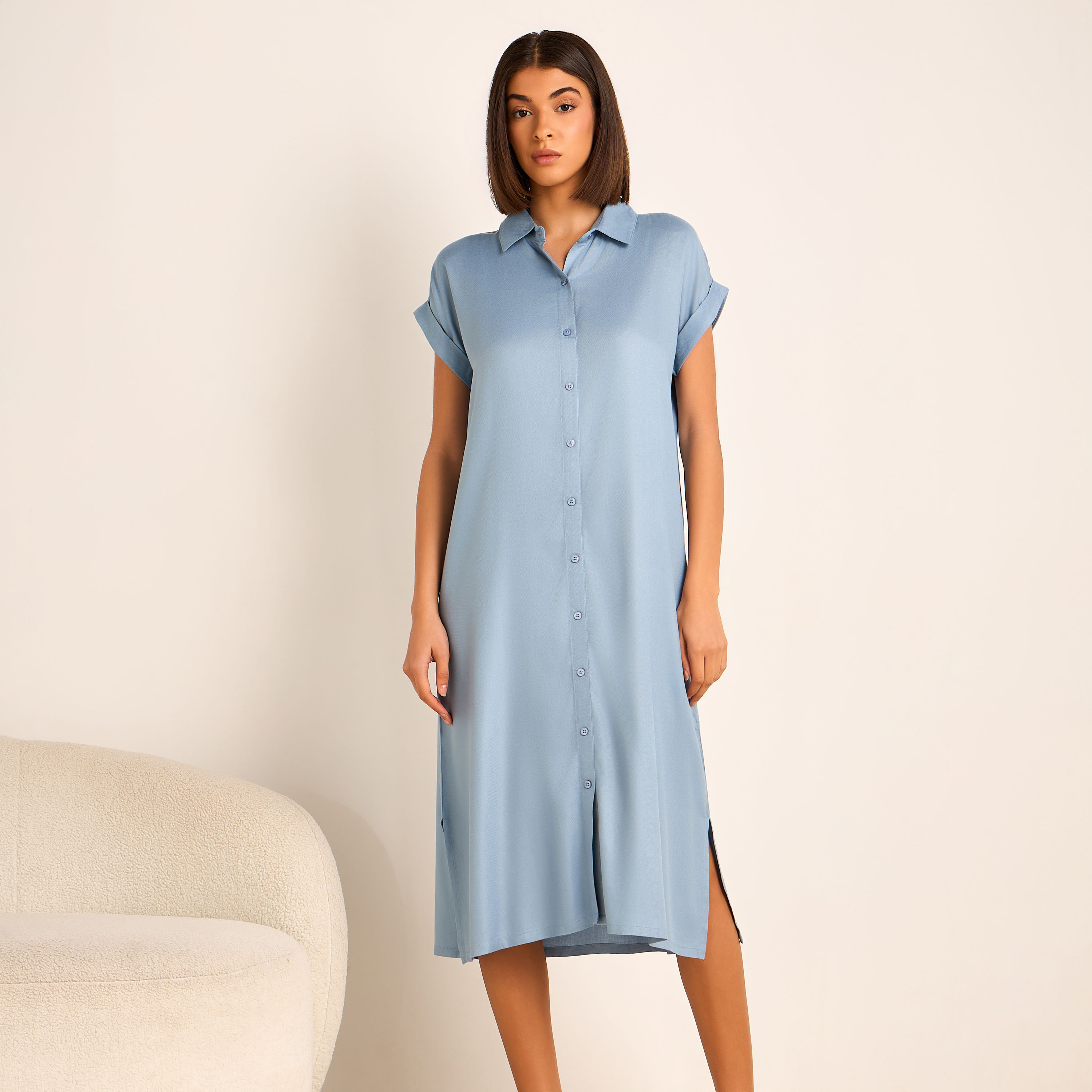 Night Dress Short Sleeves Assorted Print Viscose - Set of 2-women-clothing-nightwear-nighties-image-7