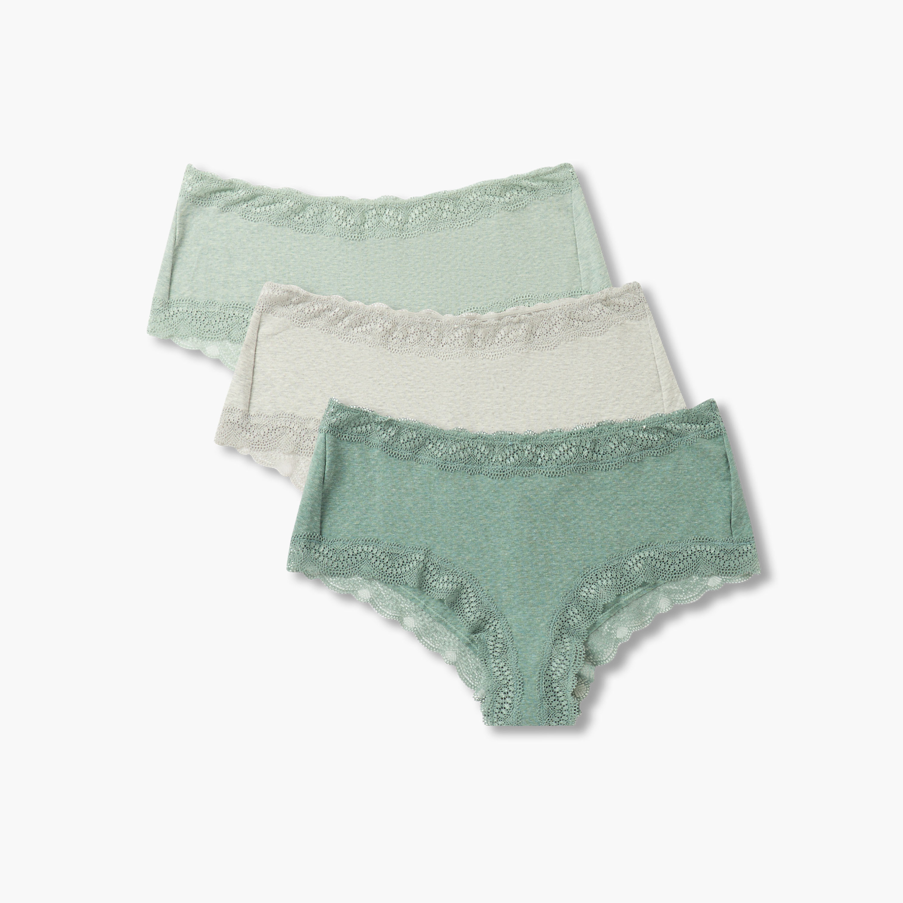 Set of 3 - Hipster Briefs with Lace Trim-women-clothing-lingerie-panties-image-1