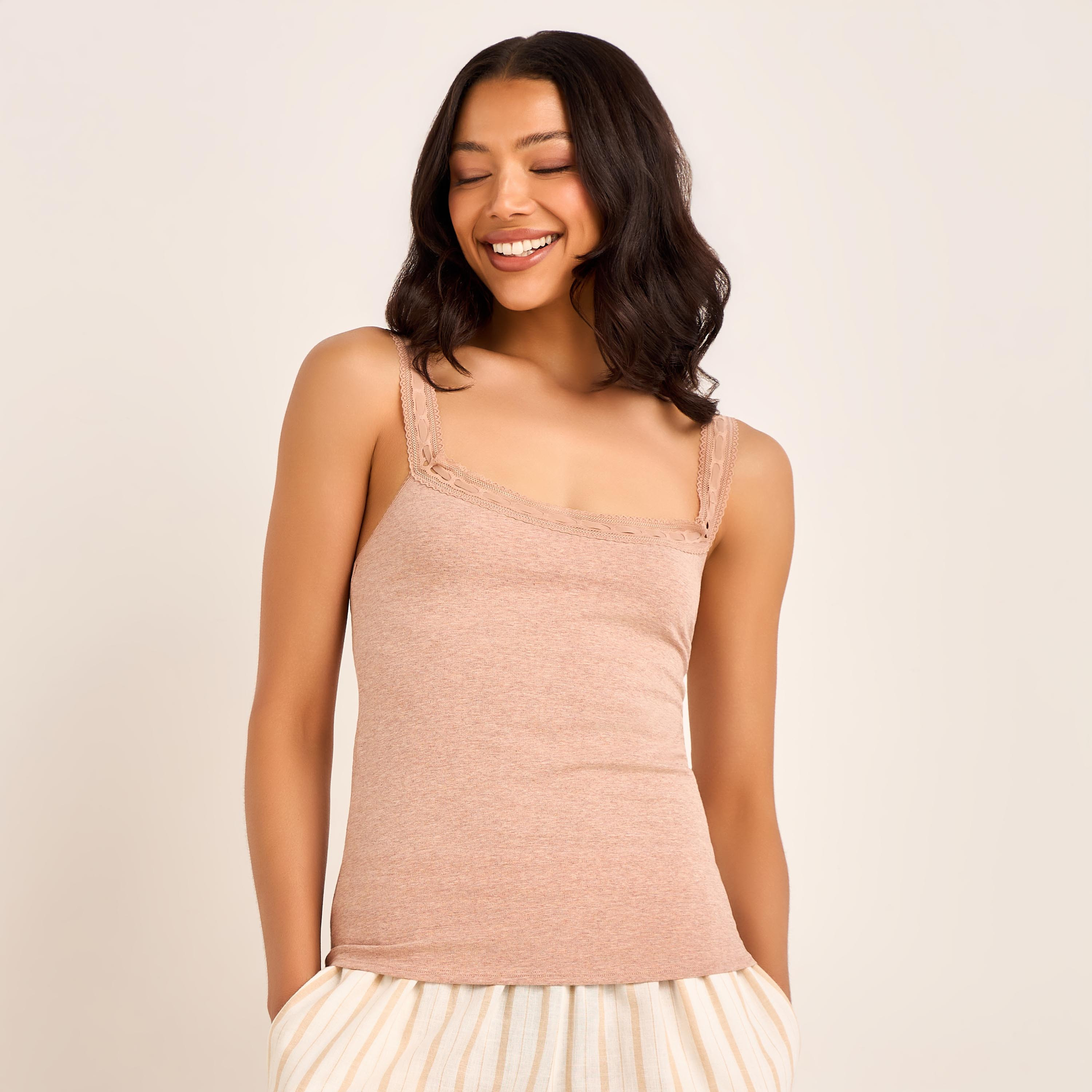 Shaping Camisole with Lace Trim-women-clothing-lingerie-camisoles-image-1