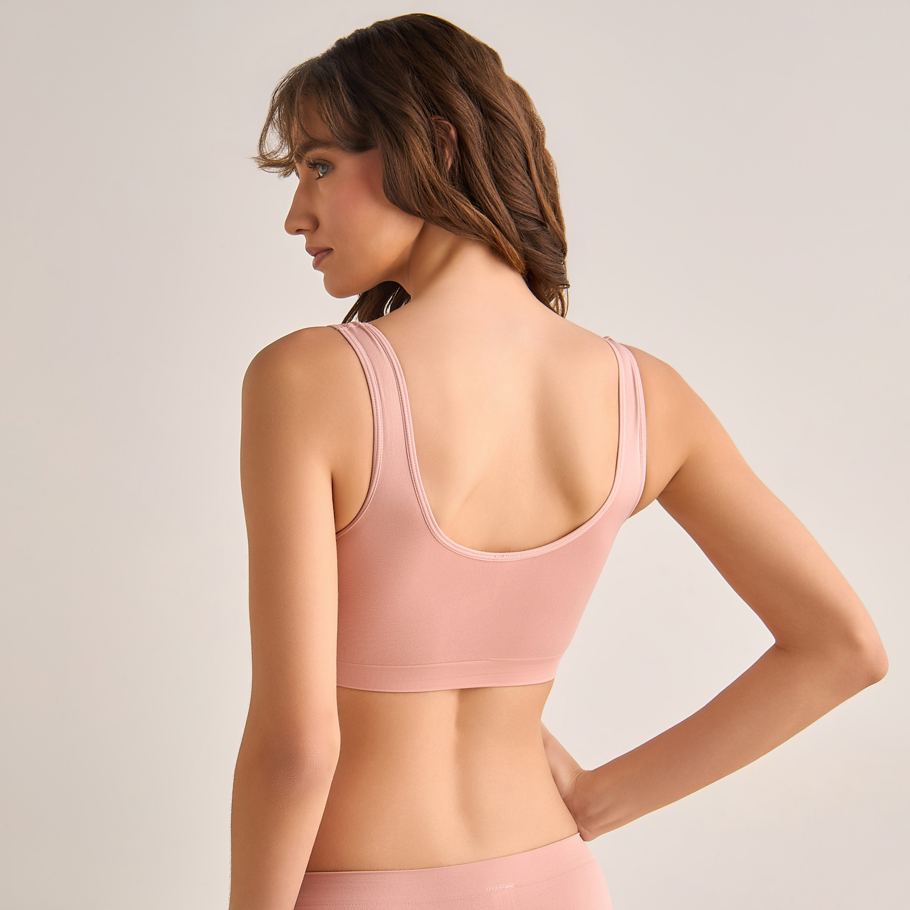Skins Seamless Sports Bra Full Coverage-women-clothing-lingerie-bras-image-2