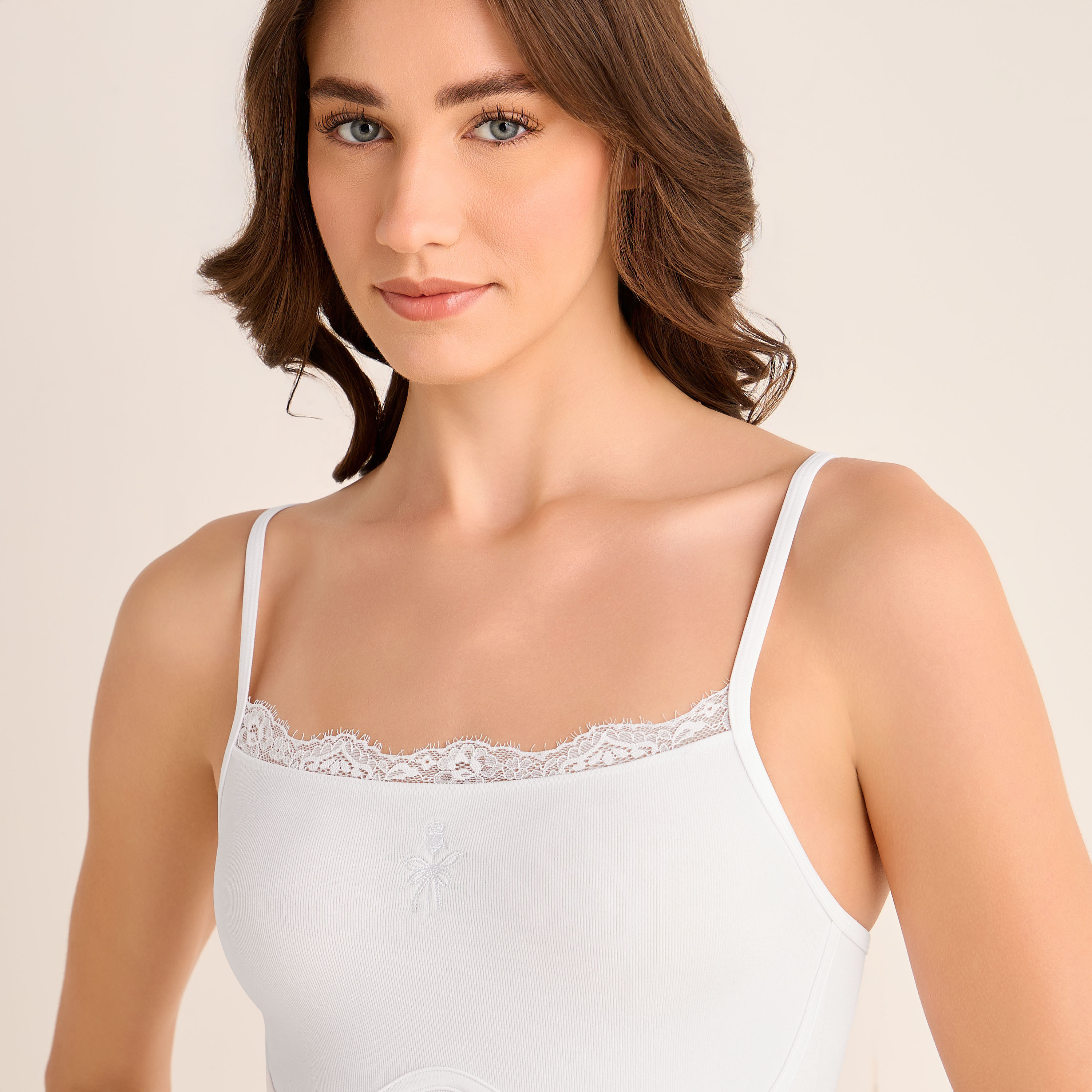 Skins Seamless Shaping Camisole with Lace Trim-women-clothing-lingerie-camisoles-image-3