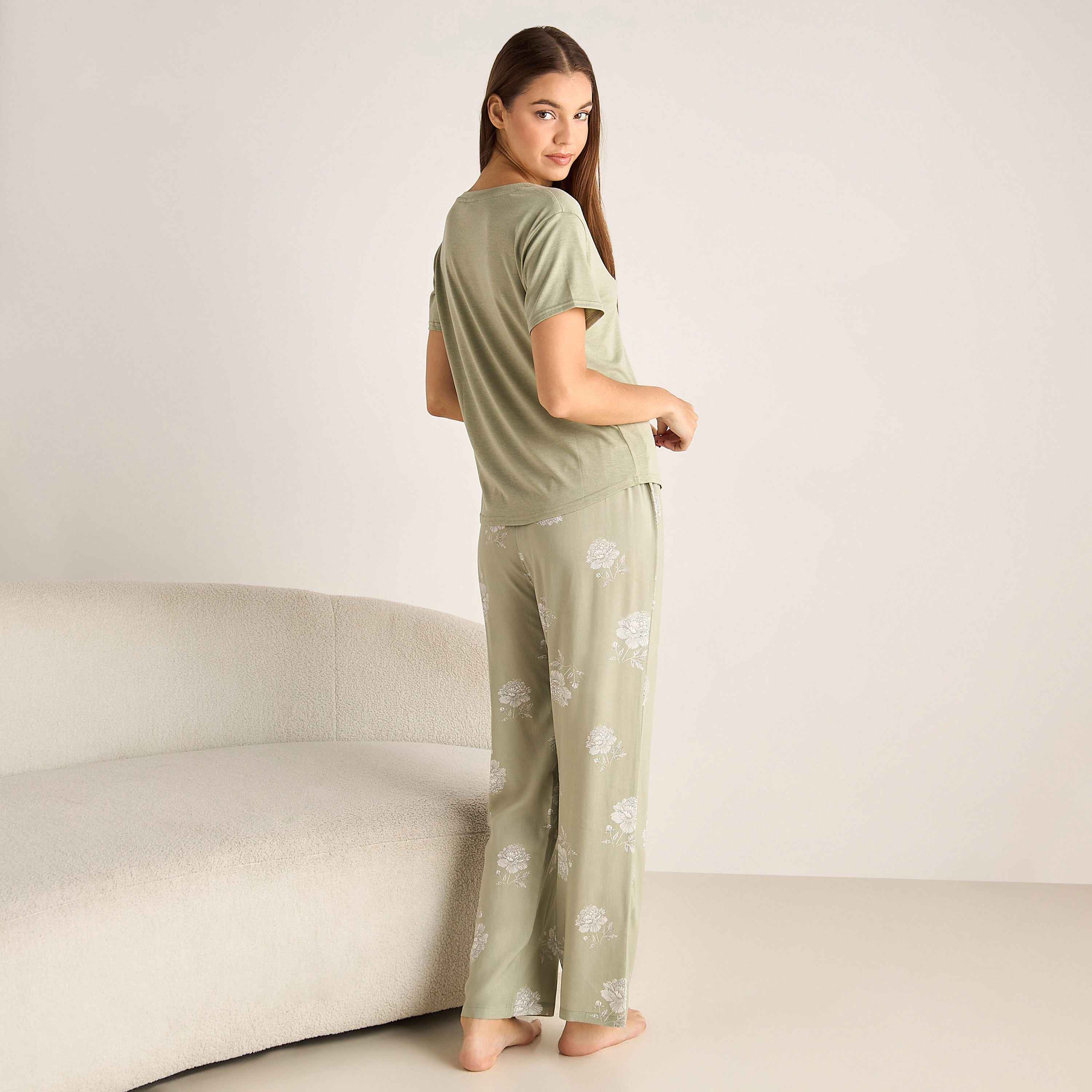 Pyjama Set T-shirt and Pants-women-clothing-nightwear-pyjamas-longsets-image-3