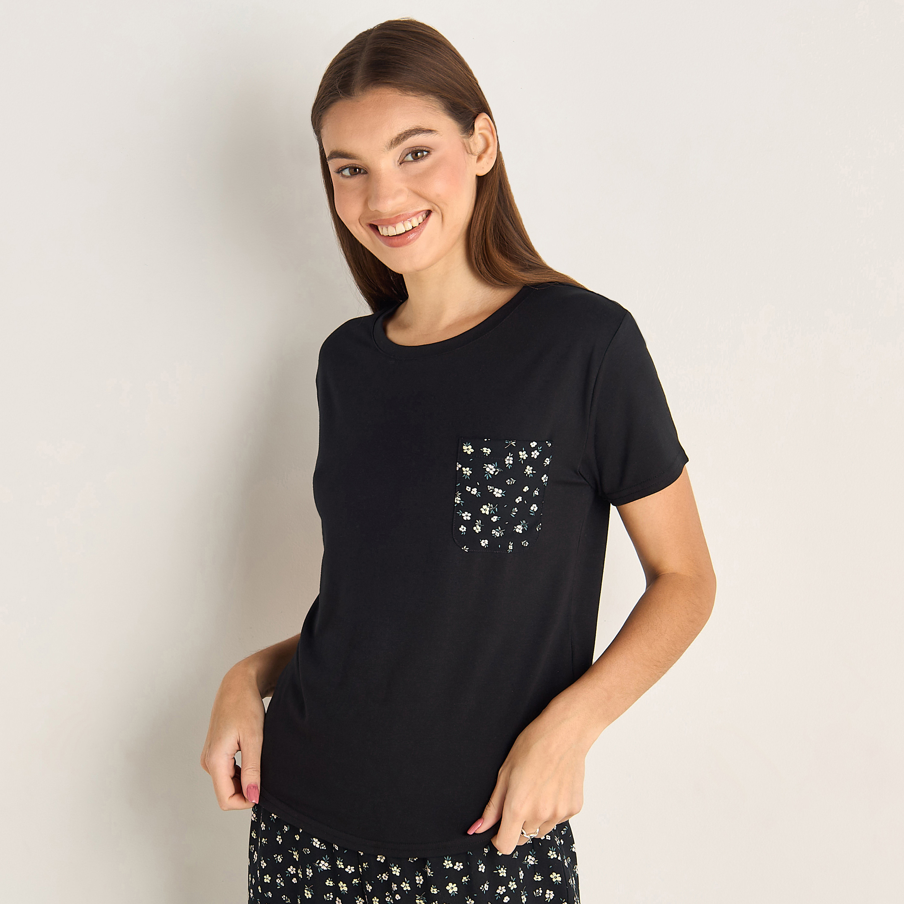 Pyjama Set T-shirt and Pants-women-clothing-nightwear-pyjamas-longsets-image-2