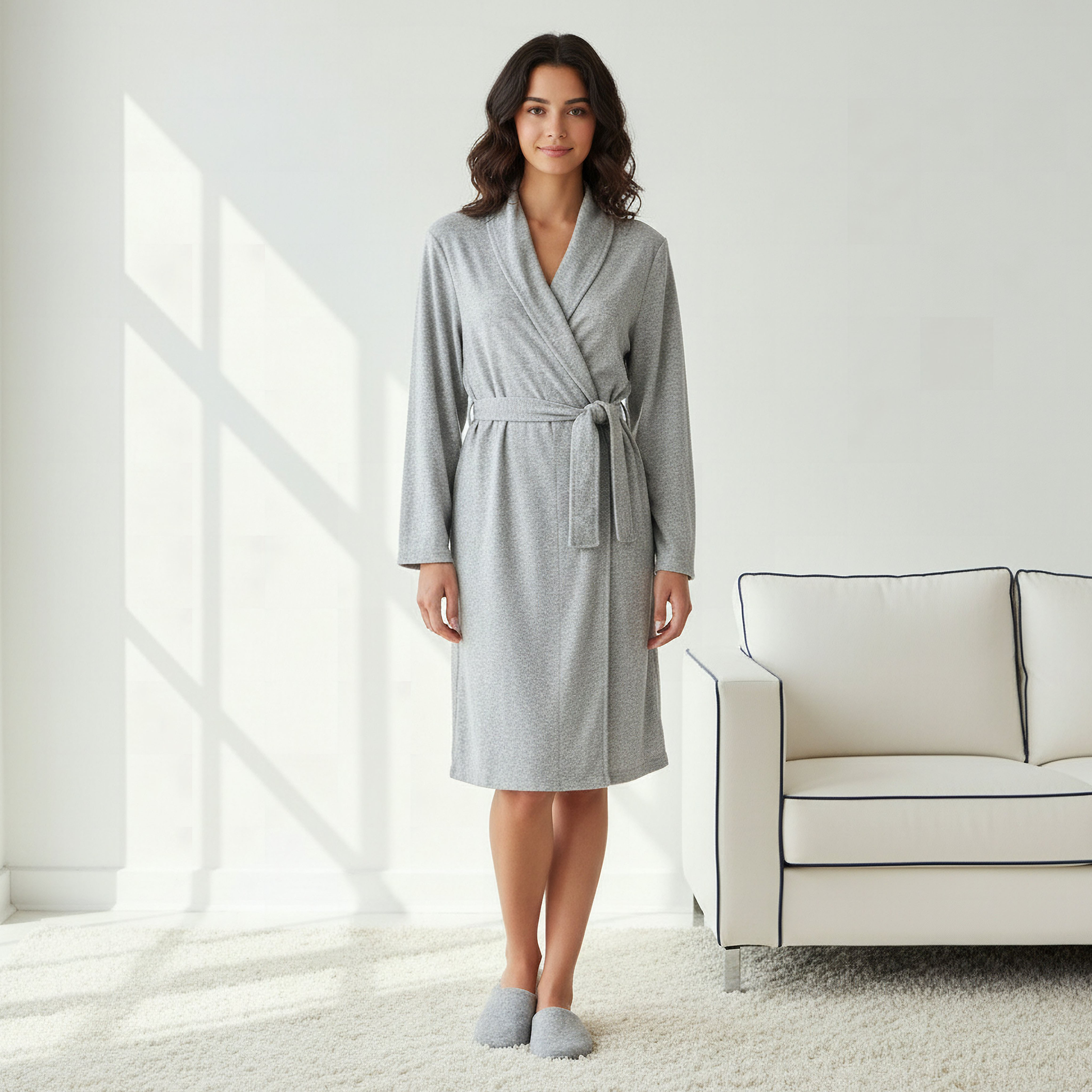 Robe with Belt and Slippers-women-clothing-nightwear-robes-image-1