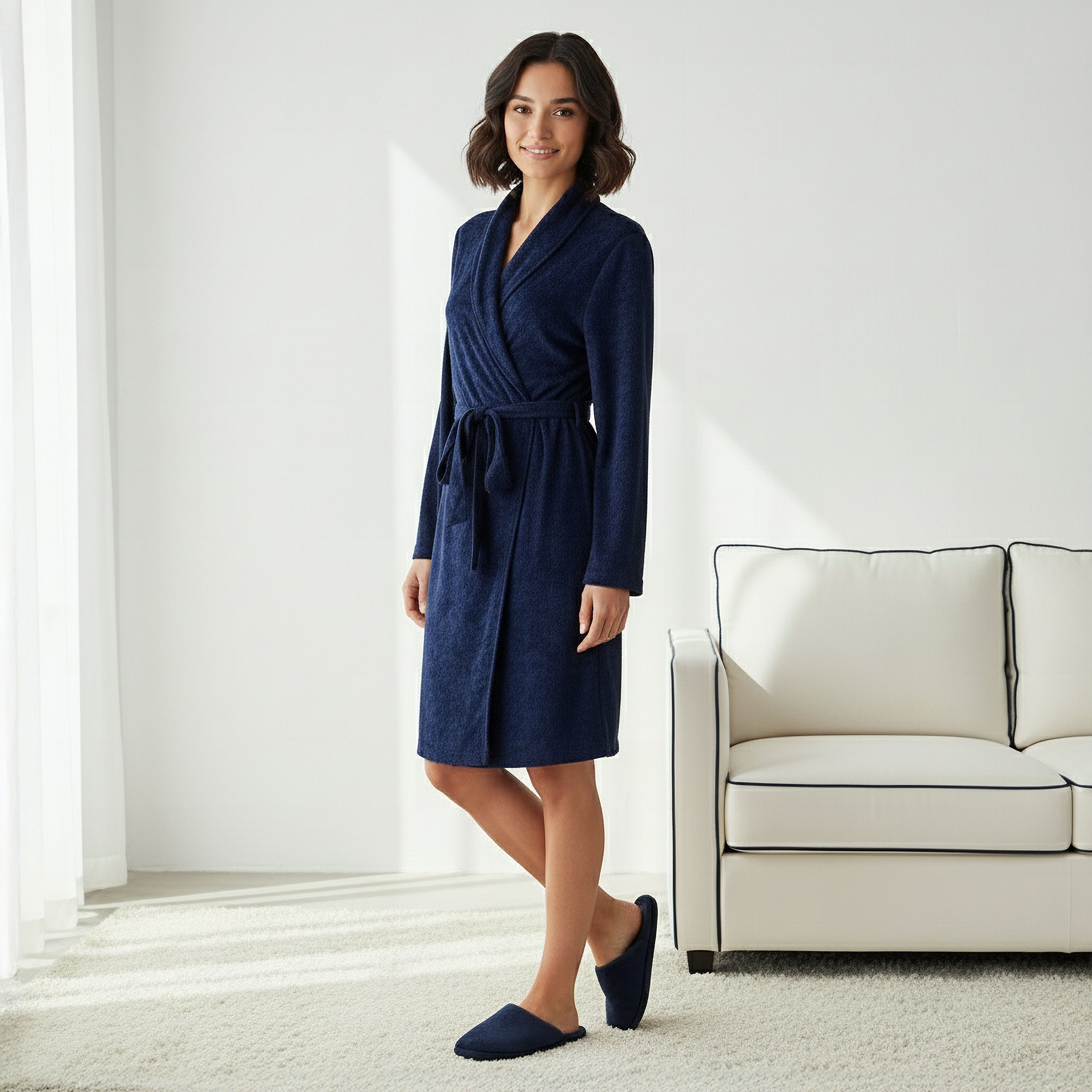 Robe with Belt and Slippers-women-clothing-nightwear-robes-image-1