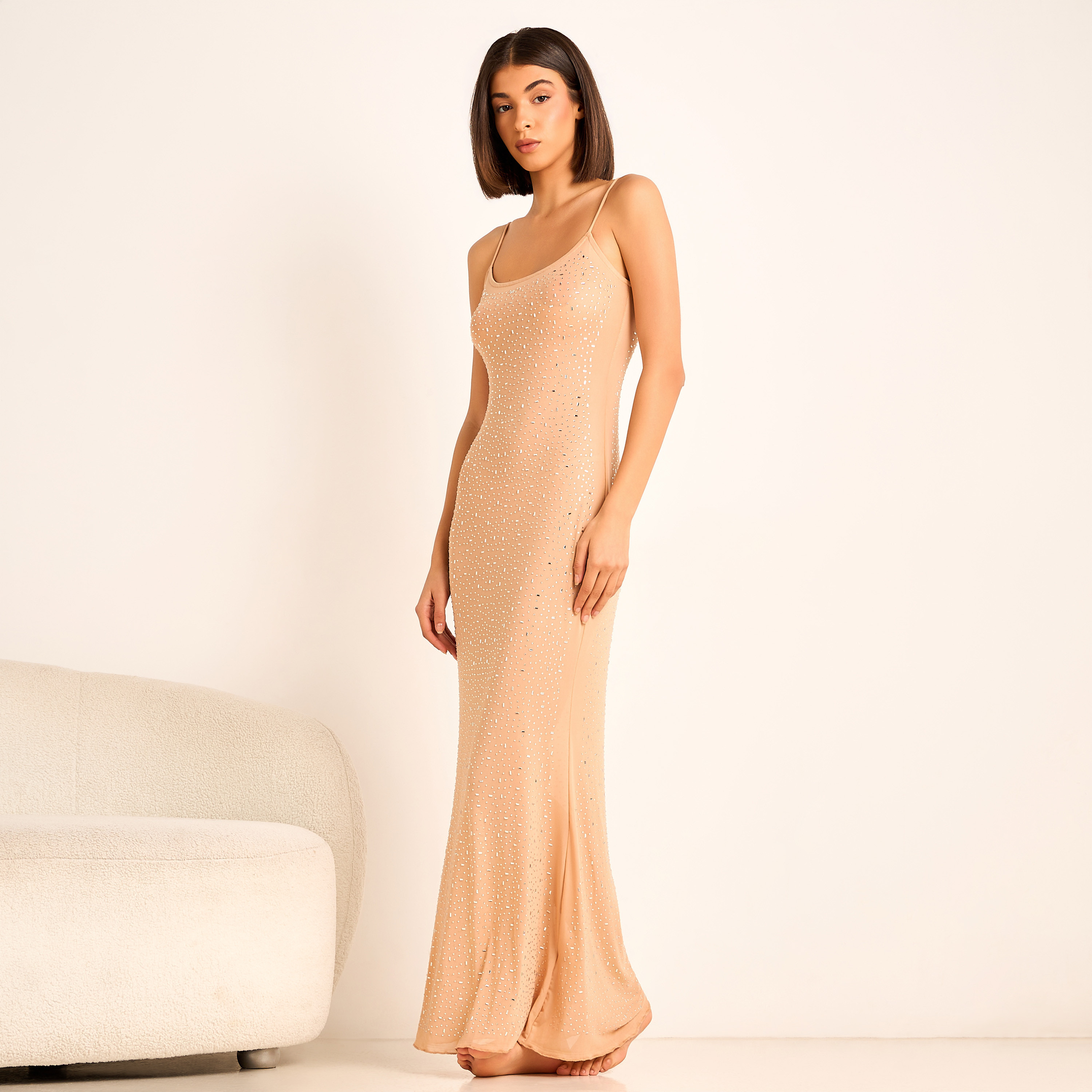 Slip Dress Sleeveless Embellished-women-clothing-nightwear-nighties-image-1