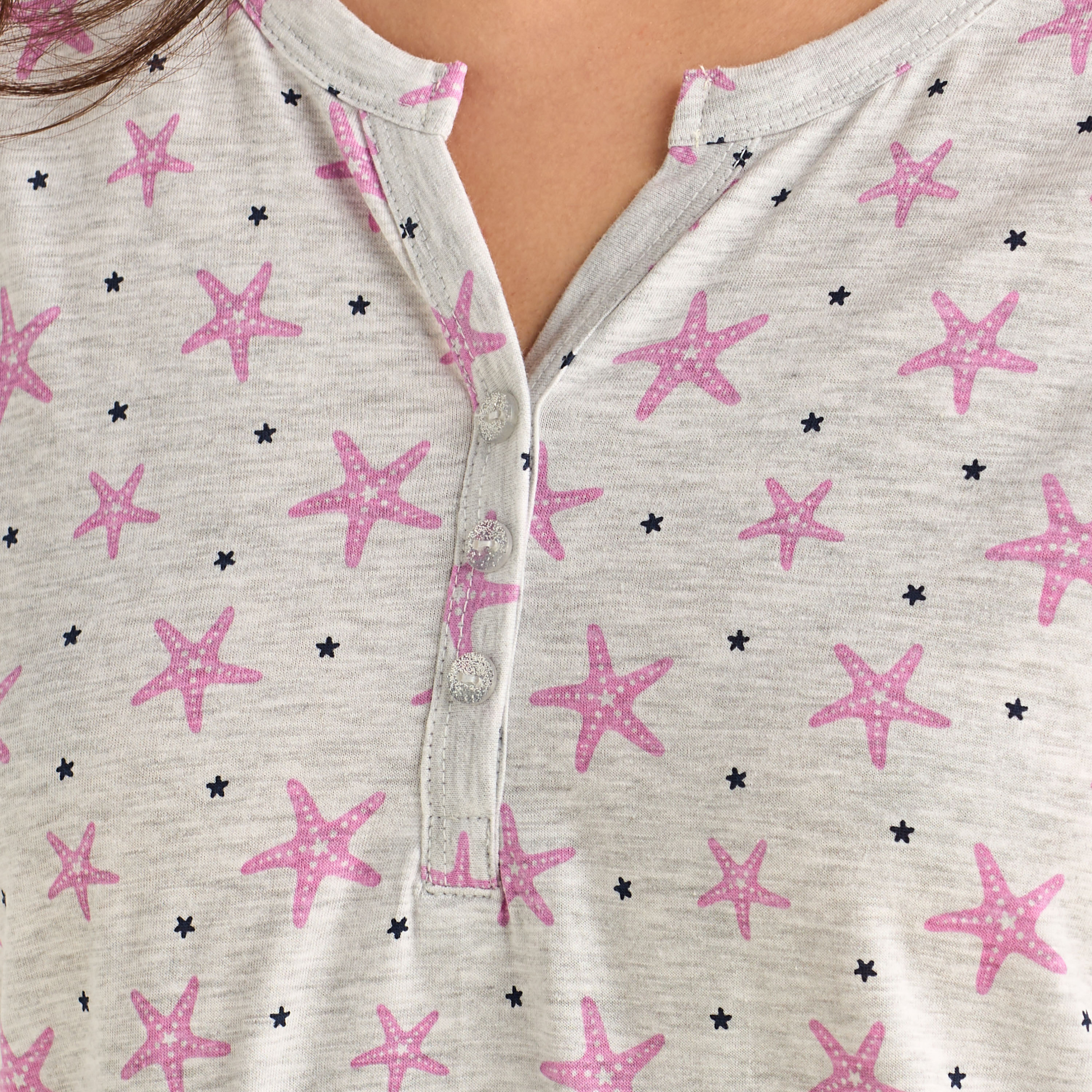 Midi Night Dress Short Sleeve Fruit Print Cotton-women-clothing-nightwear-nighties-image-5