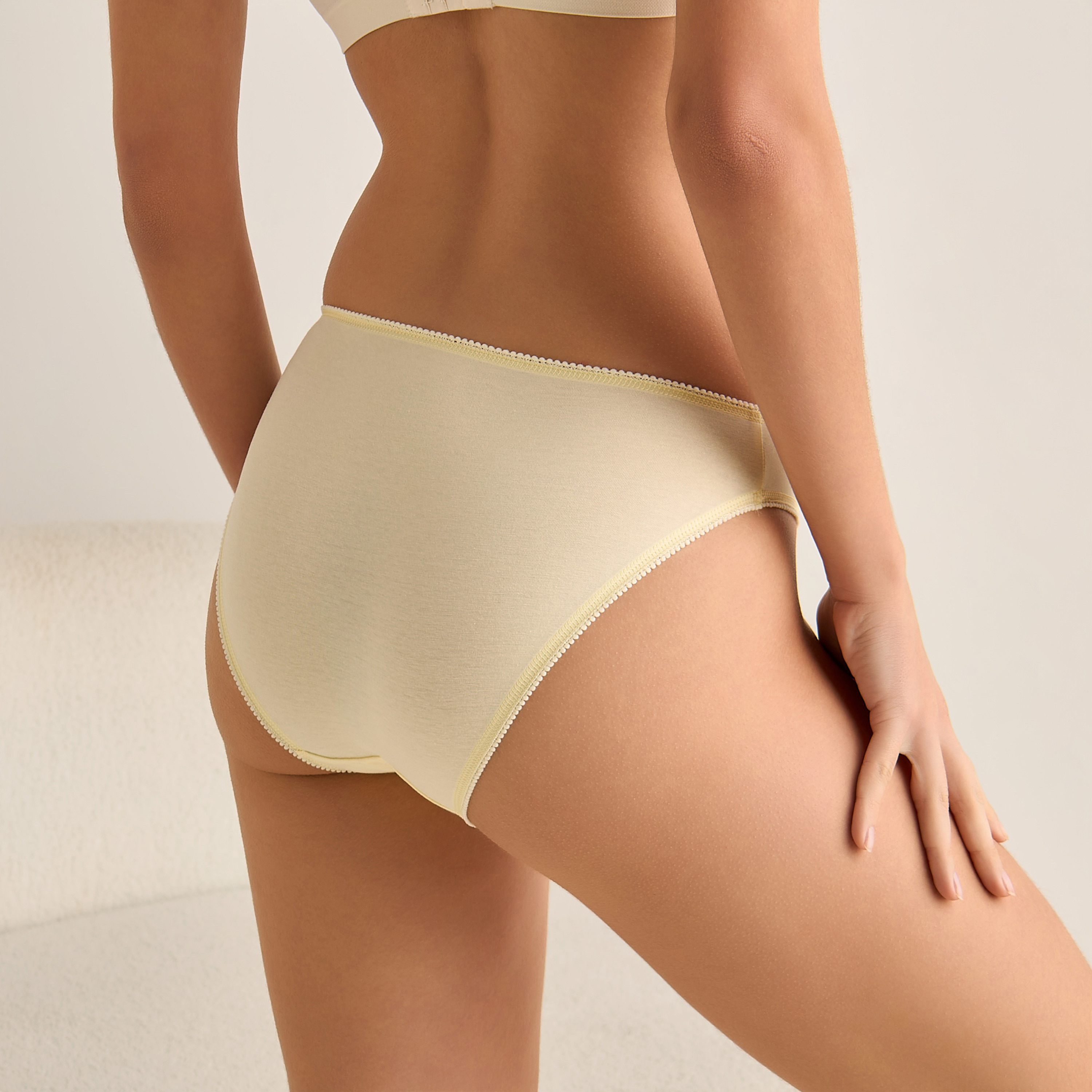 Set of 5 -  Bow Detail Bikini Briefs-women-clothing-lingerie-panties-image-3
