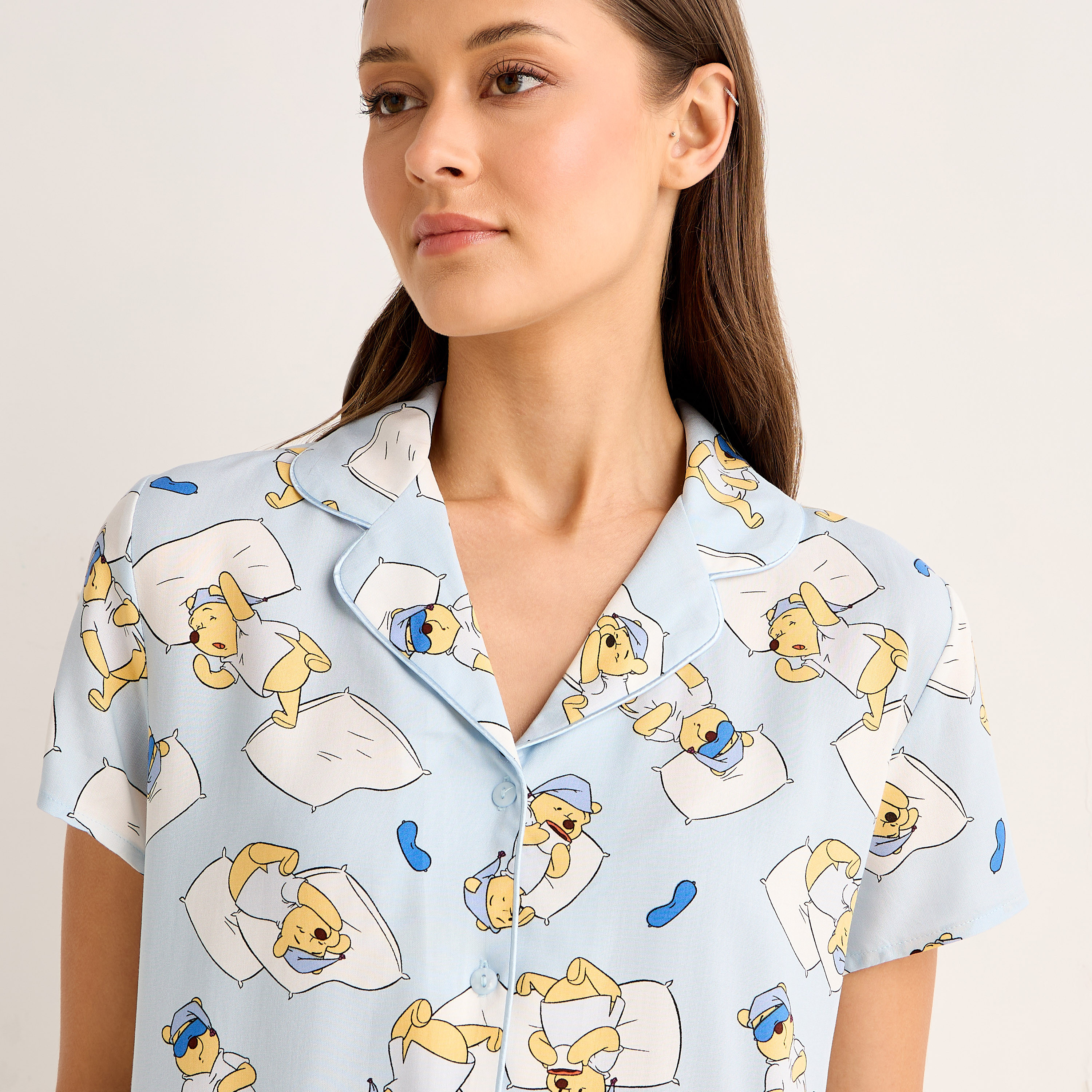 Pyjama Set Button-Down Shirt & Trousers Viscose-women-clothing-nightwear-pyjamas-longsets-image-5