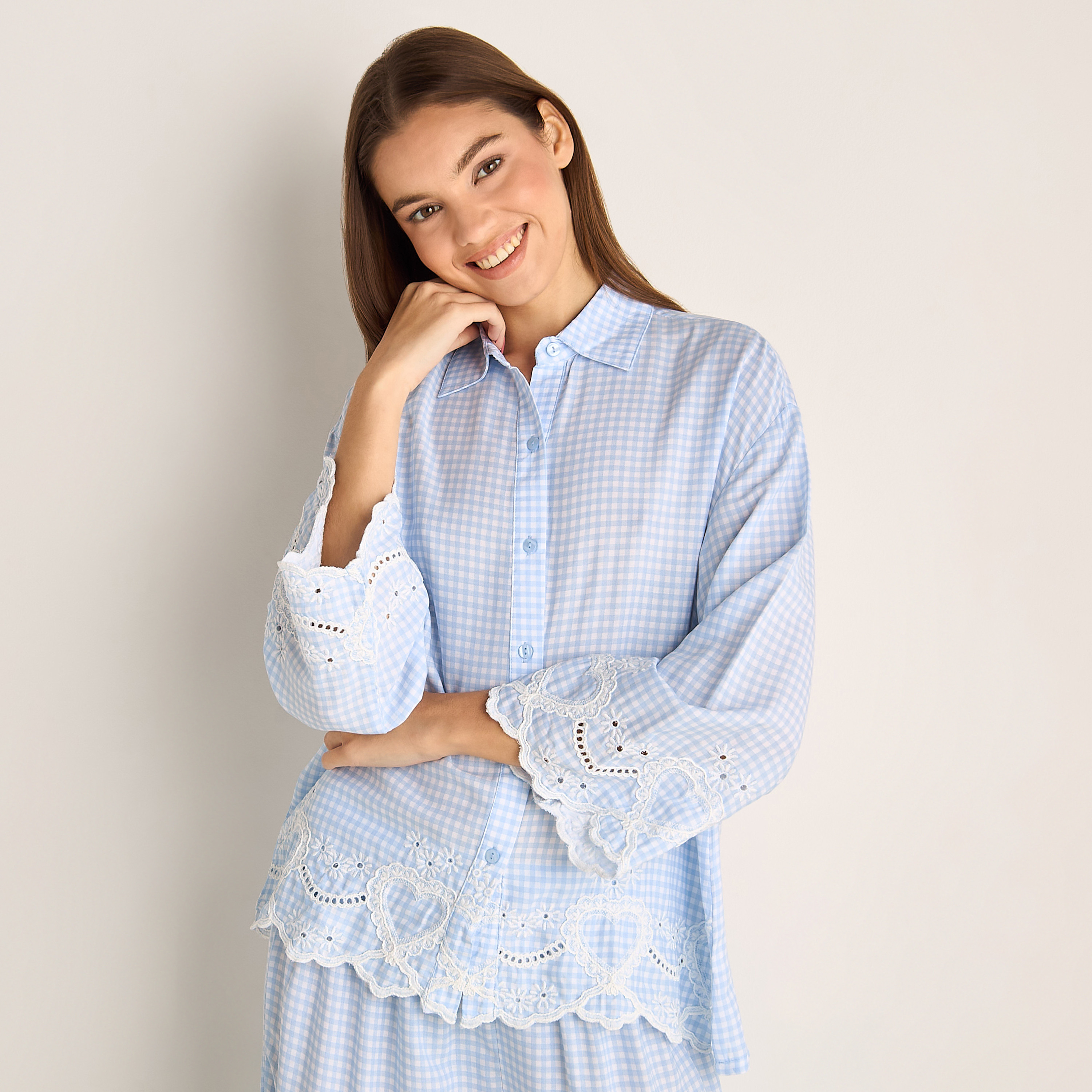 Pyjama Set Shirt and Pants Viscose-women-clothing-nightwear-pyjamas-longsets-image-2