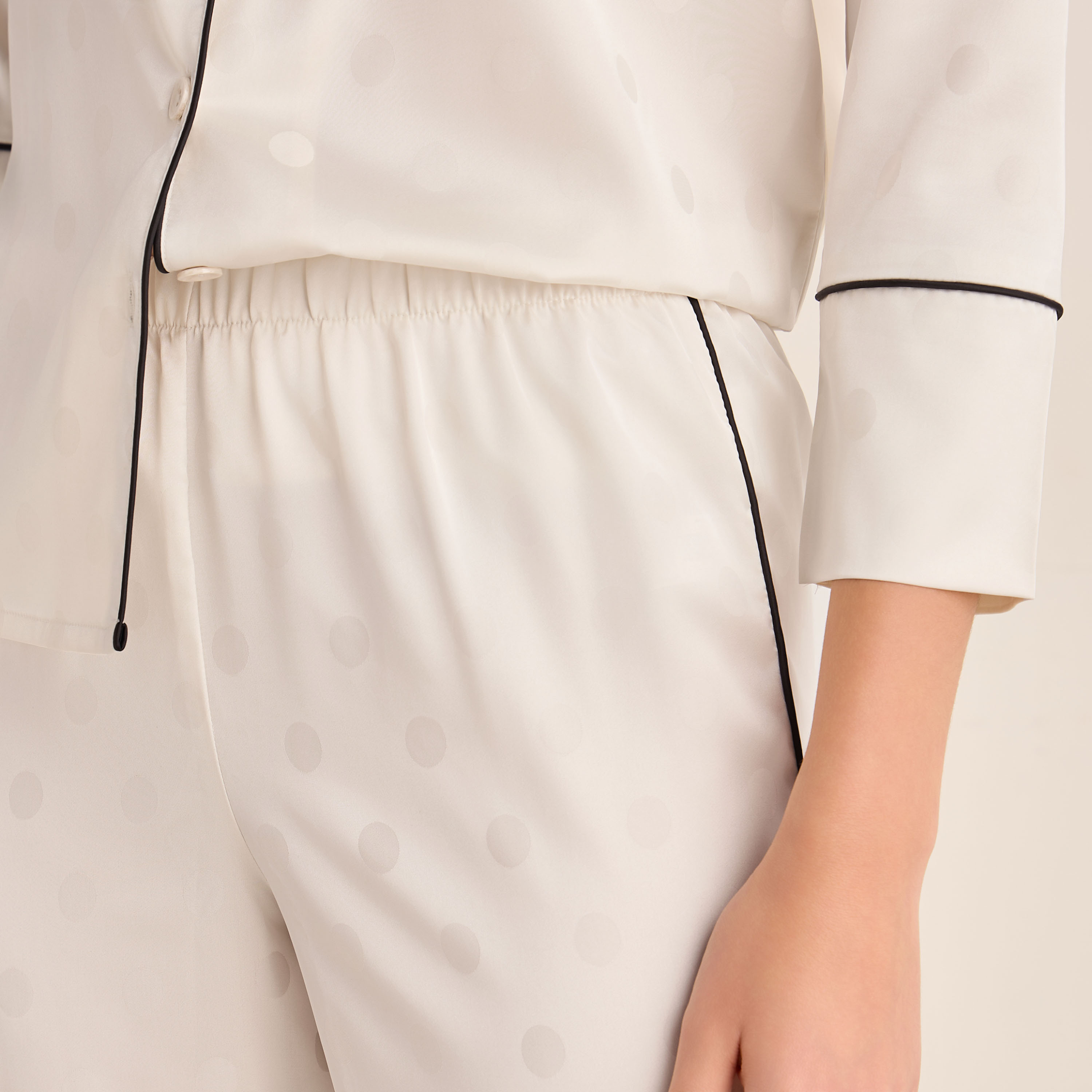 Pyjama Set Button-Down Shirt & Pants Satin-women-clothing-nightwear-pyjamas-longsets-image-6