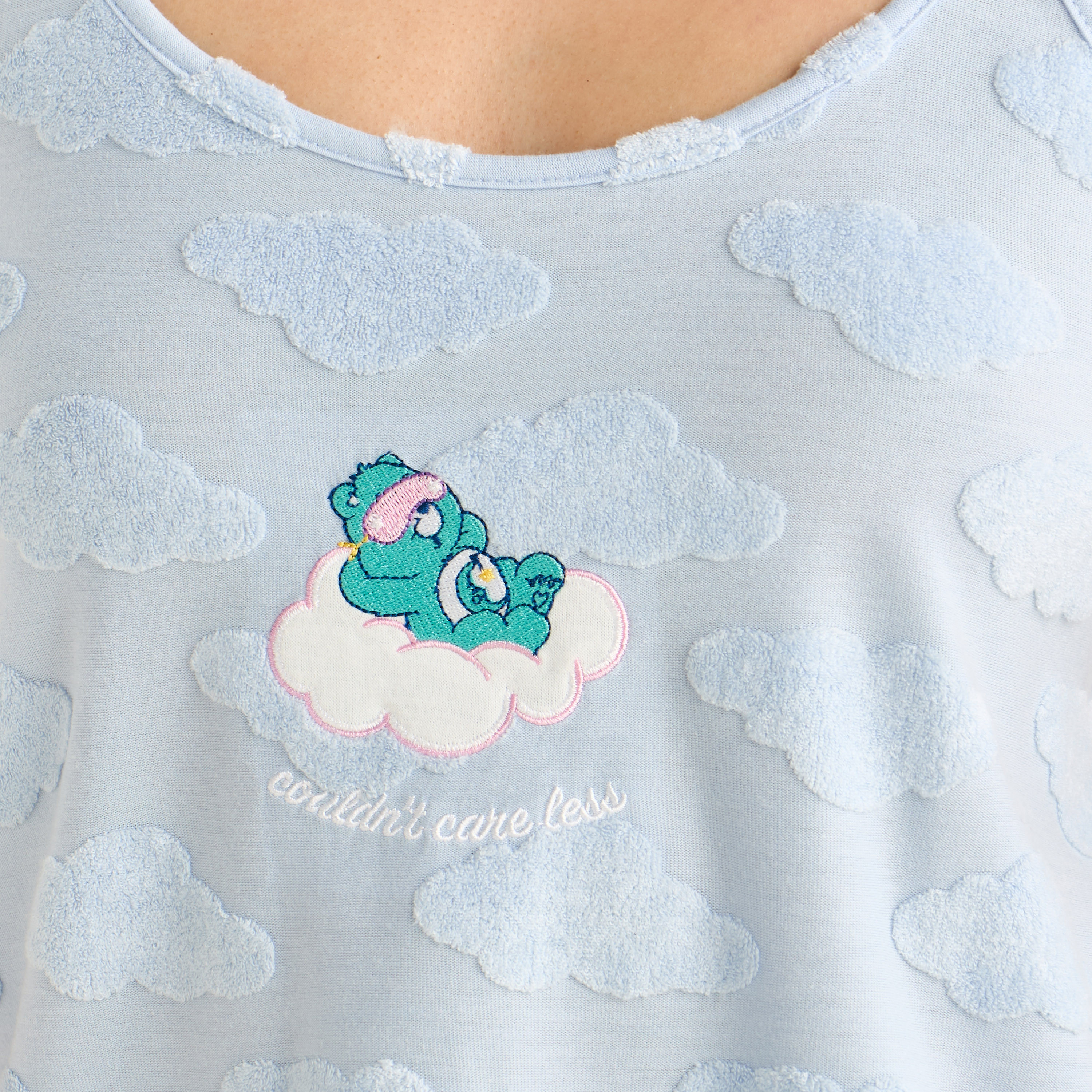 طقم بيجاما تيشيرت وشورت-women-clothing-nightwear-pyjamas-shortsets-image-1