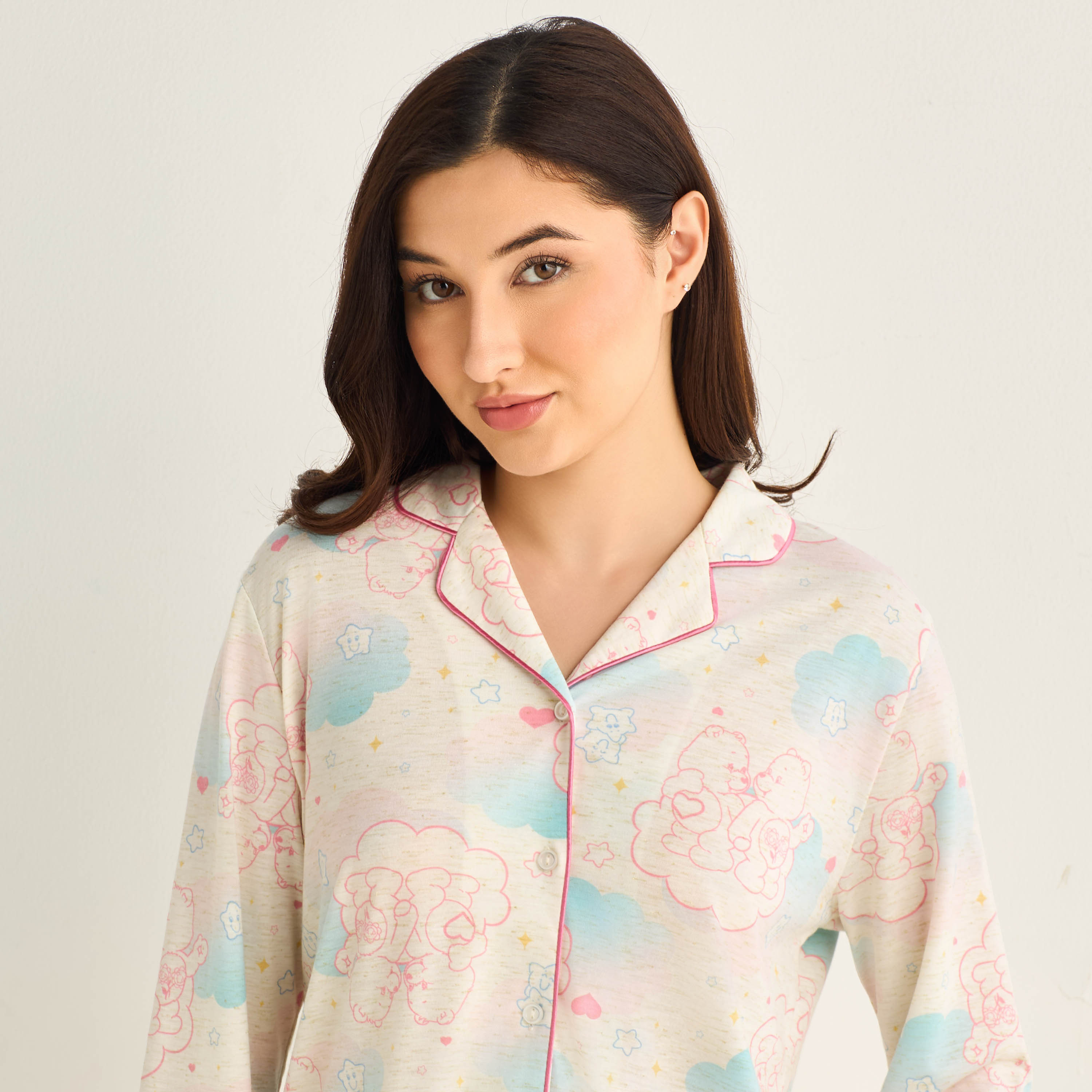 Pyjama Set Button-Down Shirt and Pants-women-clothing-nightwear-pyjamas-longsets-image-5