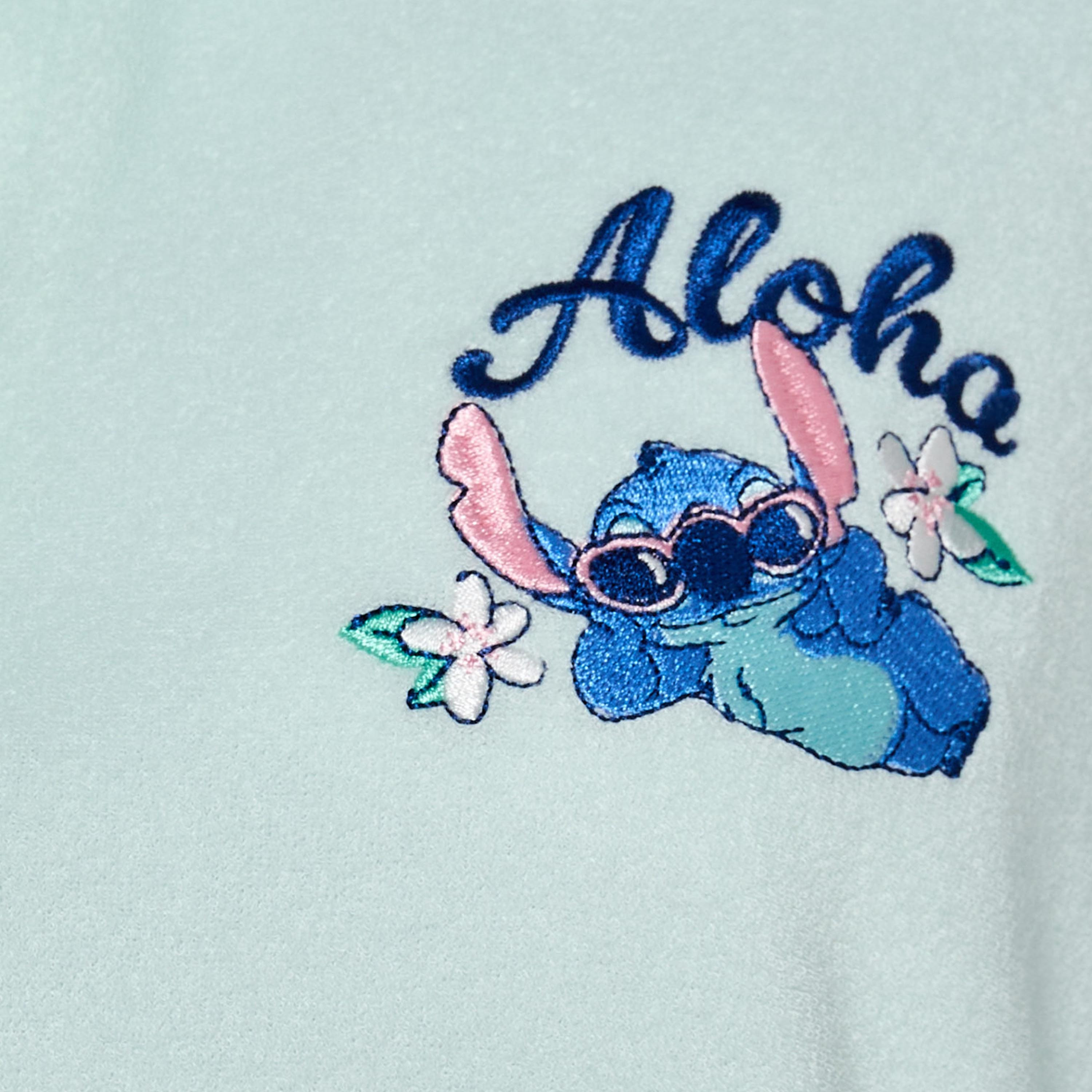 قميص نوم بأكمام قصيرة وتطريز ستيتش-women-clothing-nightwear-nighties-image-2