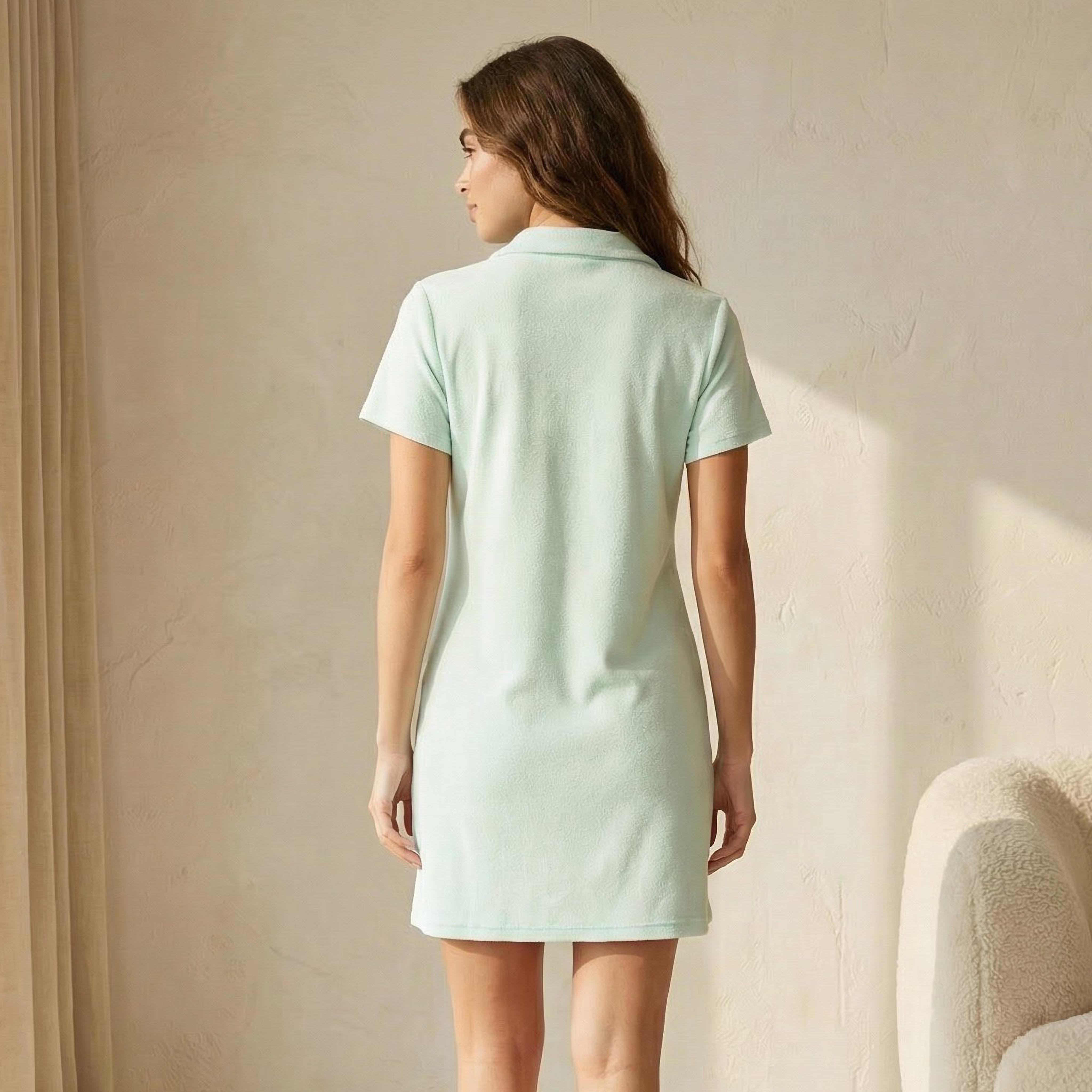قميص نوم بأكمام قصيرة وتطريز ستيتش-women-clothing-nightwear-nighties-image-4