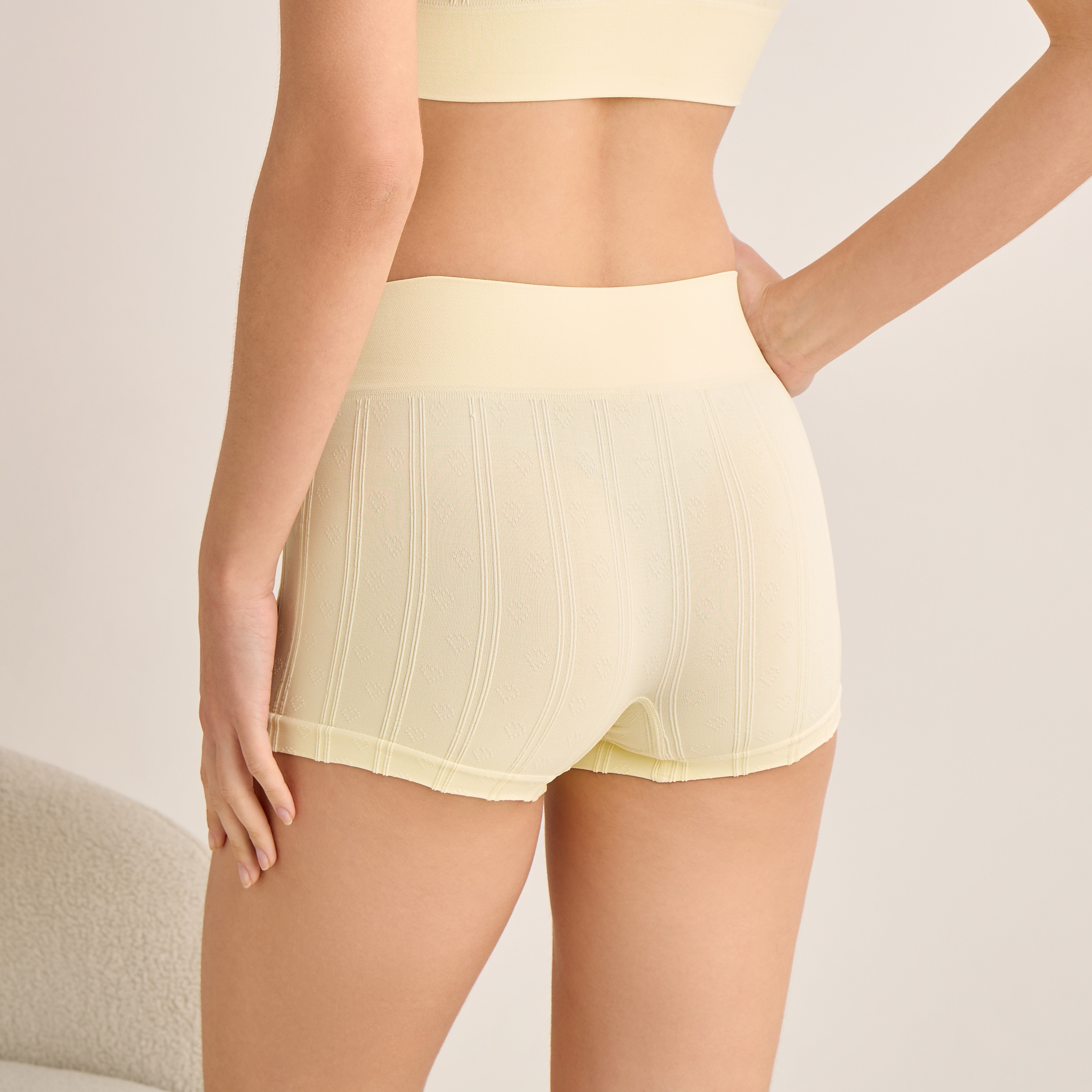 طقم سراويل داخلية بوي ليج بارزة الملمس 3 قطع-women-clothing-lingerie-panties-image-5