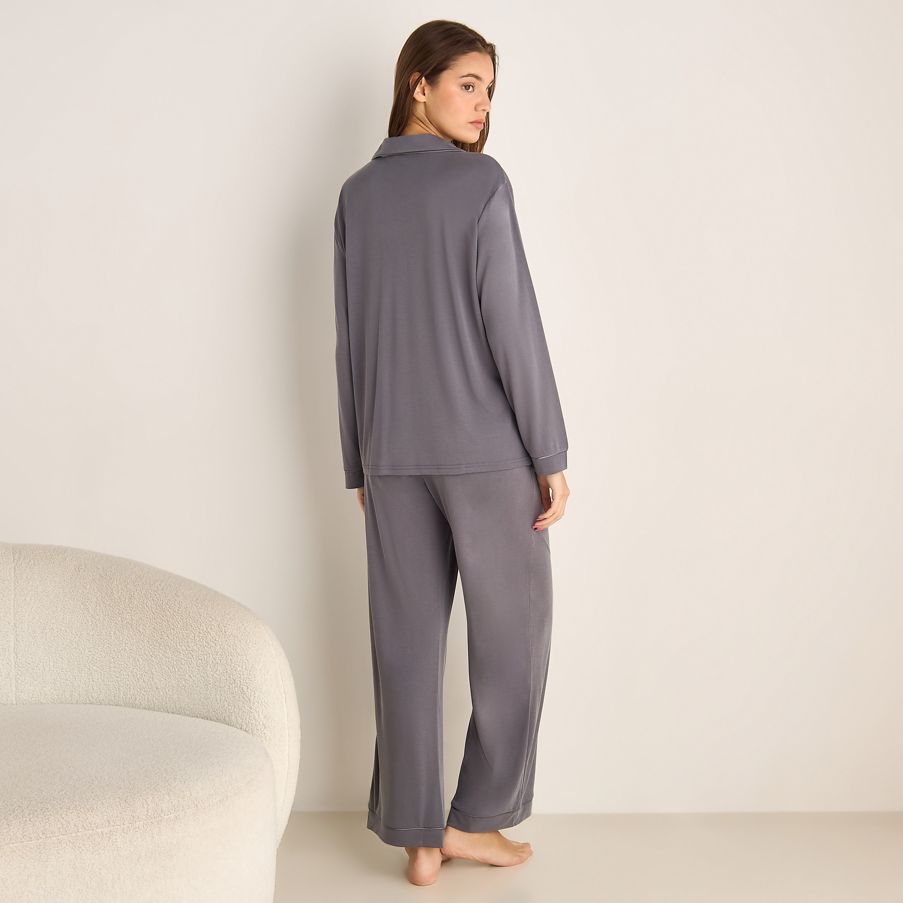 Pyjama Set Shirt and Pants Modal-women-clothing-nightwear-pyjamas-longsets-image-3