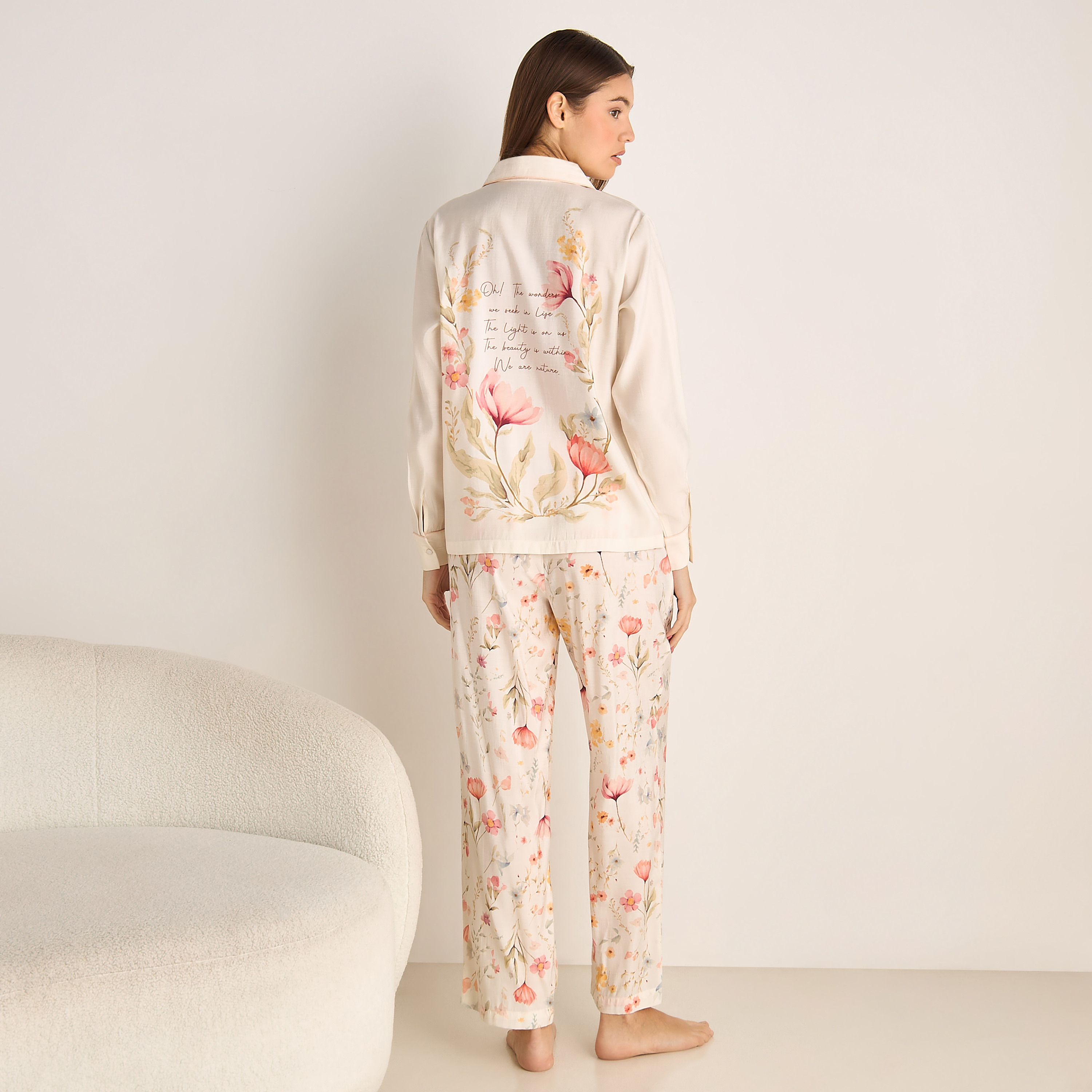 Pyjama Set Button Down Shirt & Trousers-women-clothing-nightwear-pyjamas-longsets-image-3