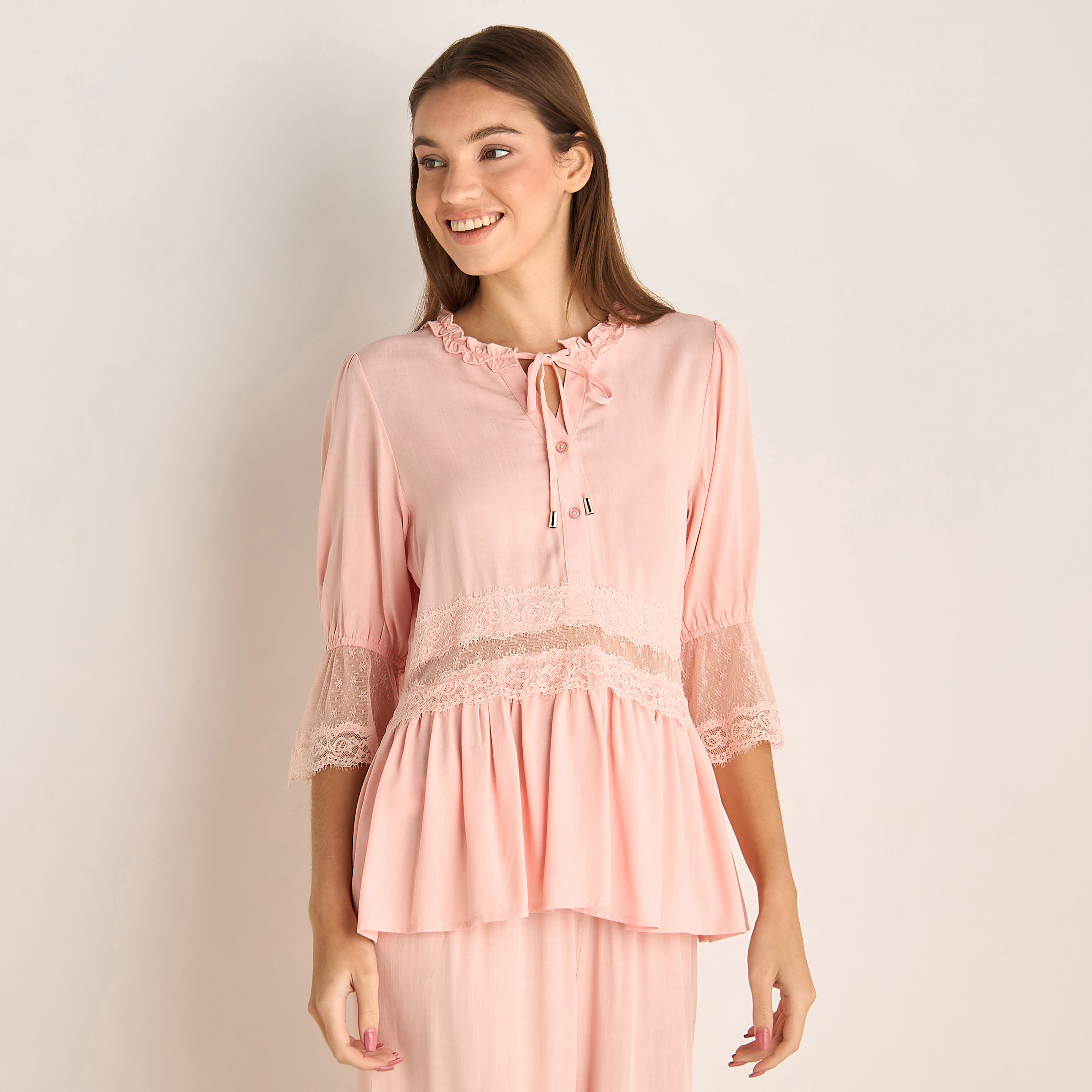 Pyjama Set Top and Pants Viscose-women-clothing-nightwear-pyjamas-longsets-image-2