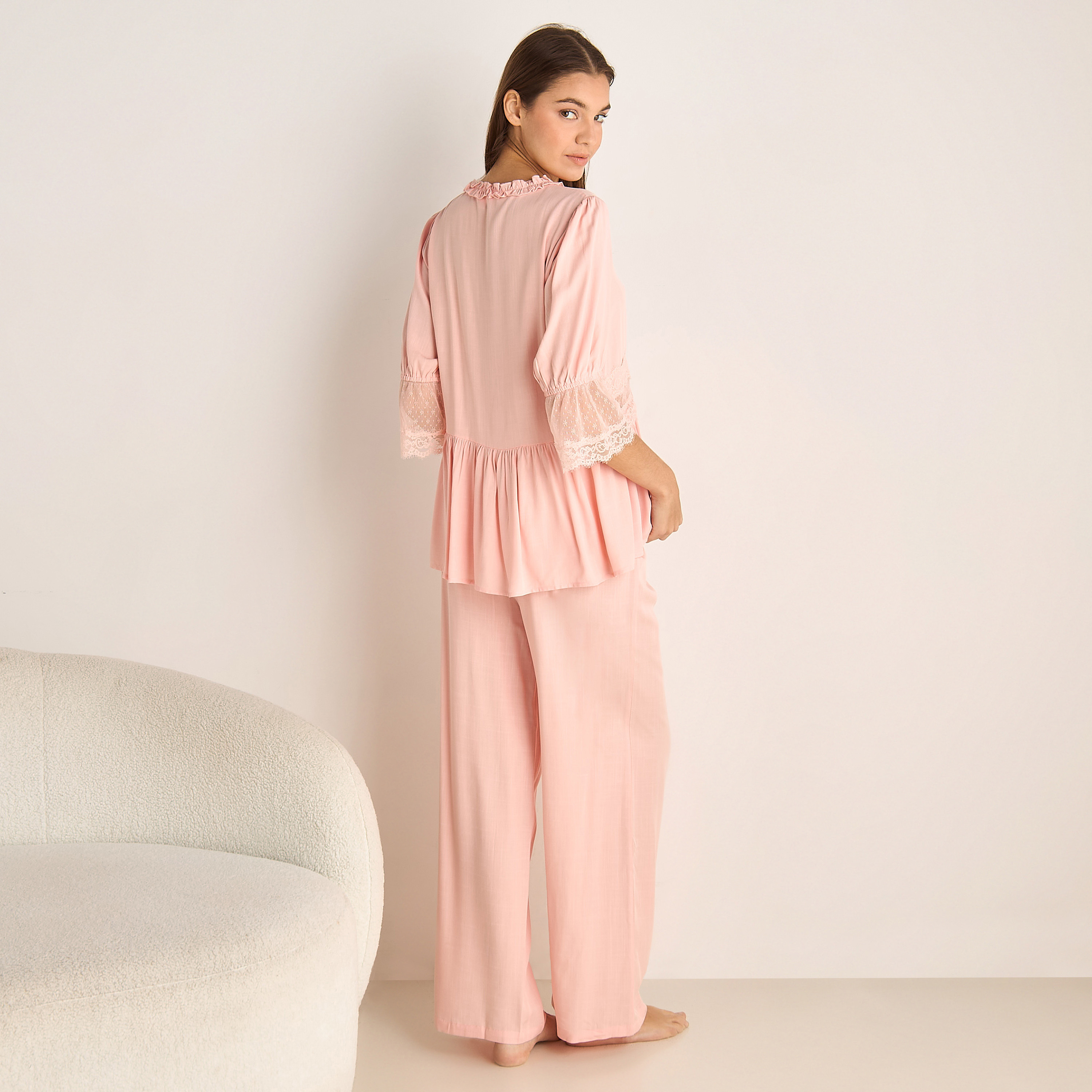 Pyjama Set Top and Pants Viscose-women-clothing-nightwear-pyjamas-longsets-image-3