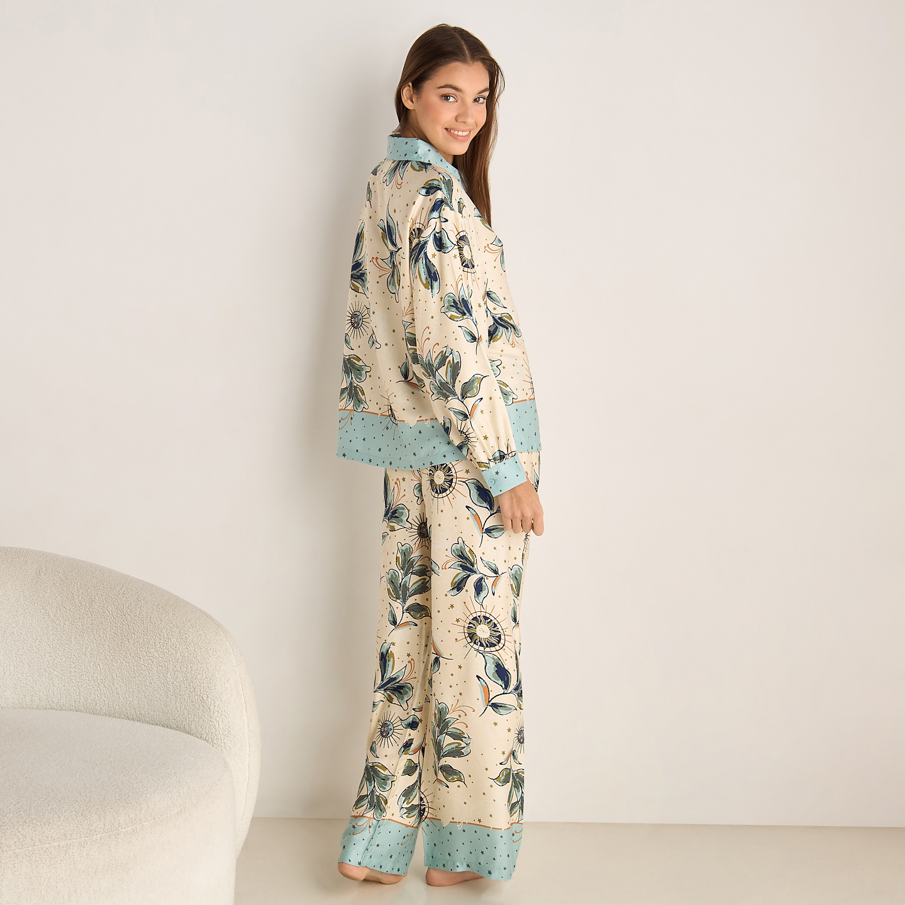 Pyjama Set Shirt and Pants Viscose-women-clothing-nightwear-pyjamas-longsets-image-3