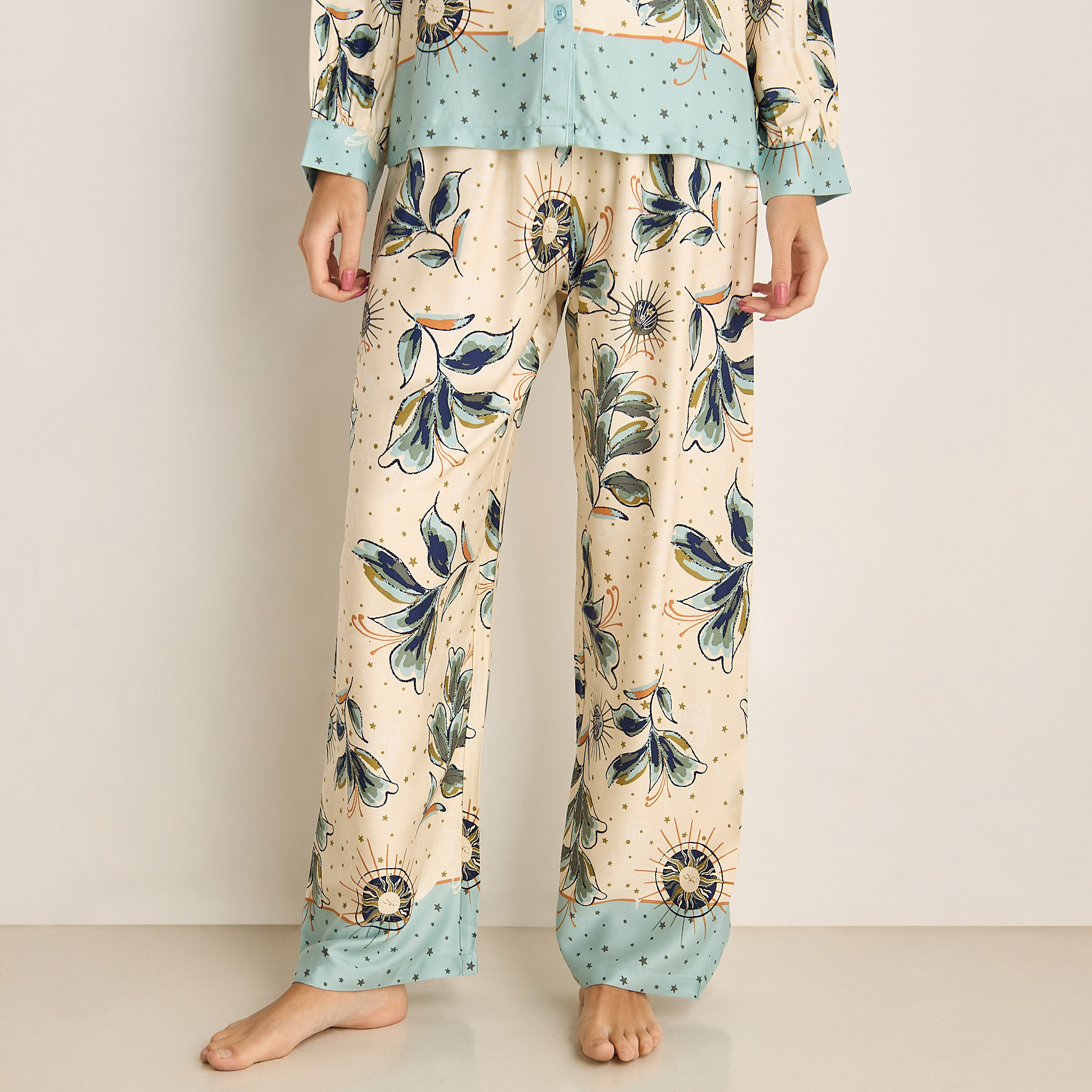 Pyjama Set Shirt and Pants Viscose-women-clothing-nightwear-pyjamas-longsets-image-4
