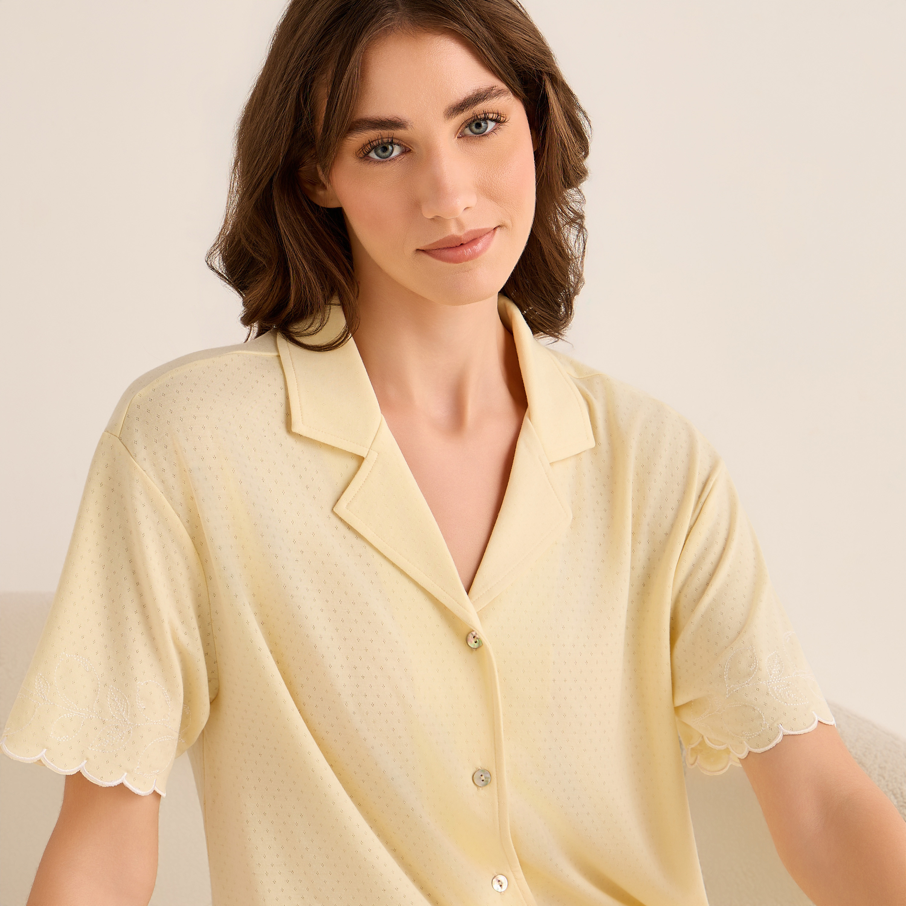 Pyjama Set Button-Down Shirt & Pants-women-clothing-nightwear-pyjamas-longsets-image-5