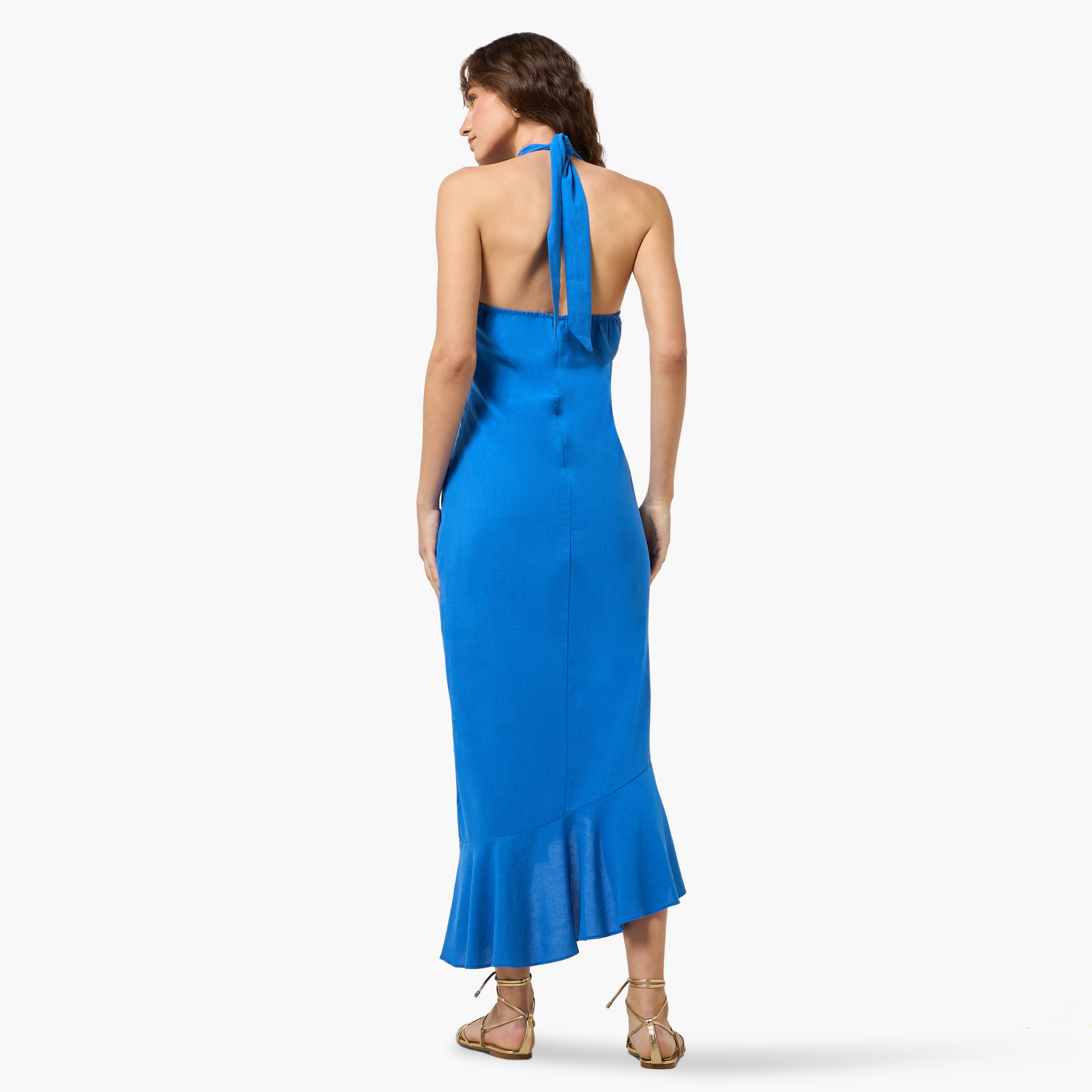 Women Embroidered Halter Neck Dress-women-clothing-swimandbeach-beachwear-image-5