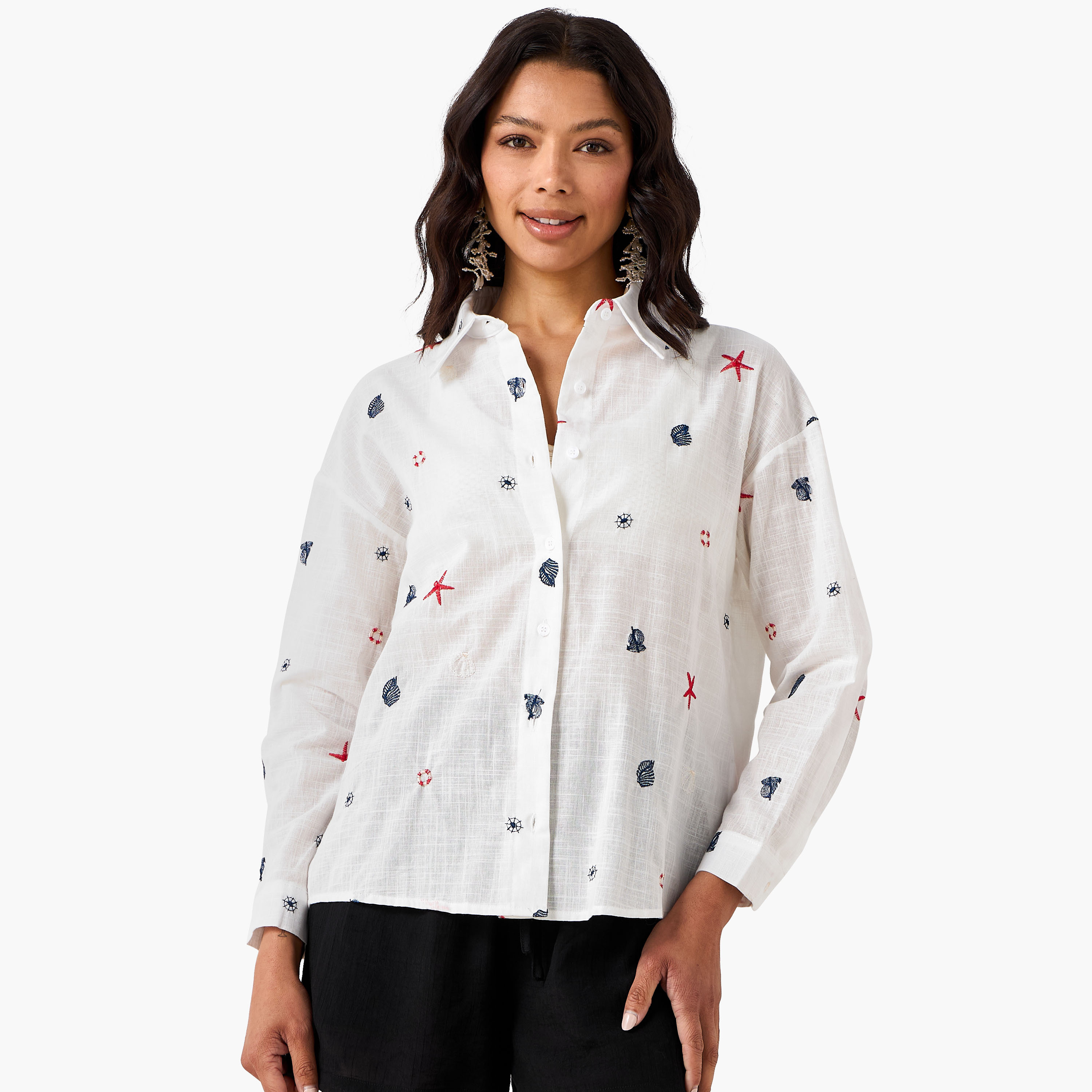 Women Shirt with Embroidery-women-clothing-shirtsandblouses-shirts-image-2