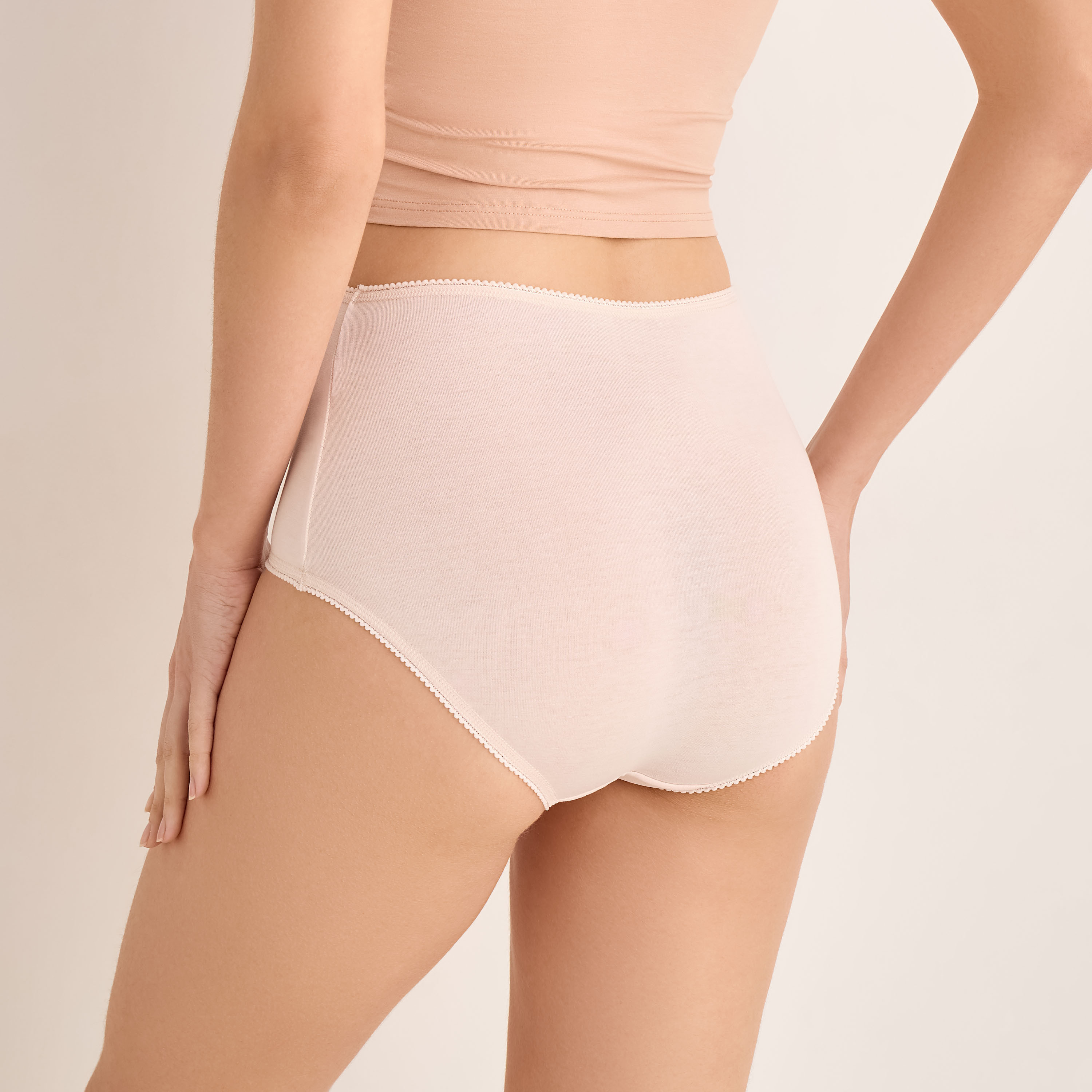 Set of 5 - Full Briefs High Waist Bow Accent-women-clothing-lingerie-panties-image-7