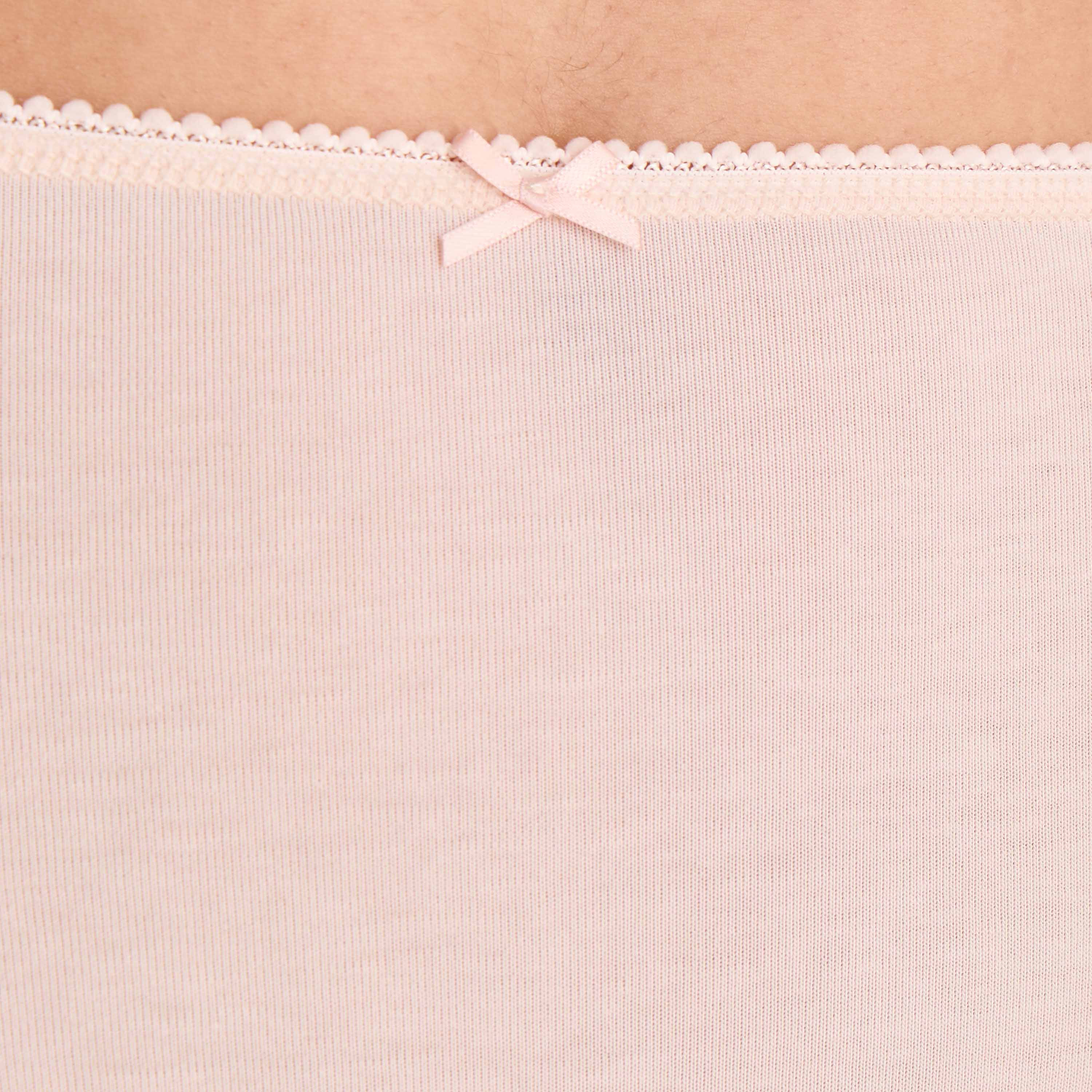 Set of 5 - Full Briefs High Waist Bow Accent-women-clothing-lingerie-panties-image-8