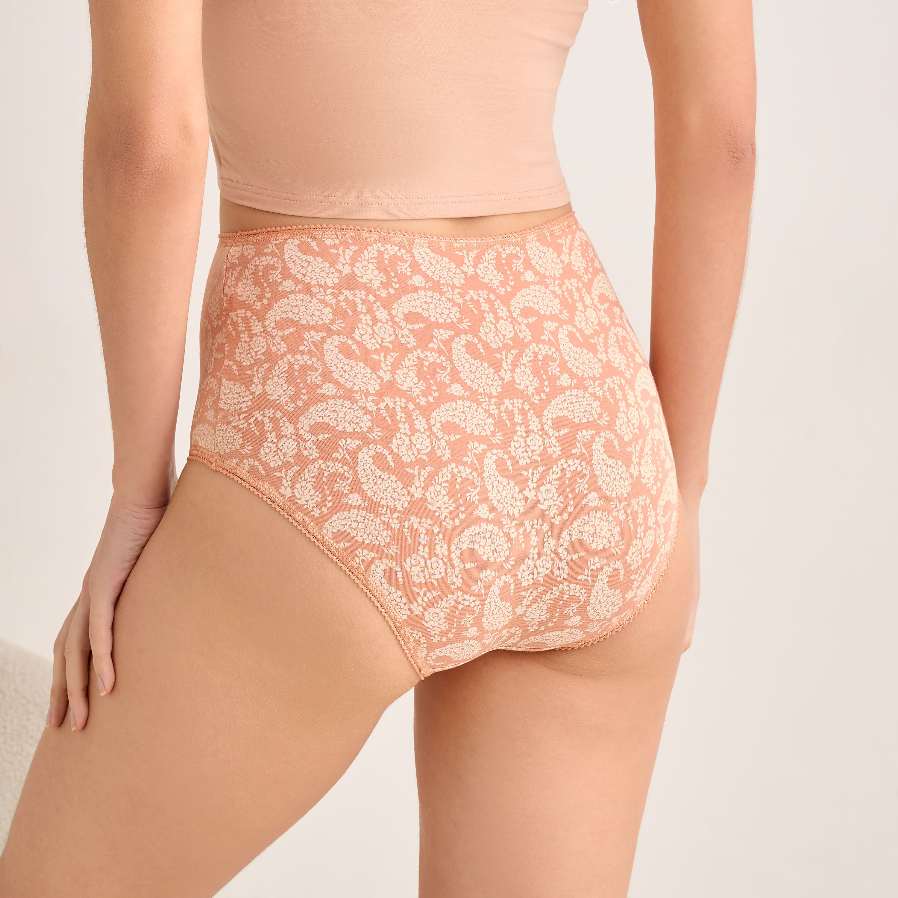 Set of 5 - Full Briefs High Waist-women-clothing-lingerie-panties-image-2