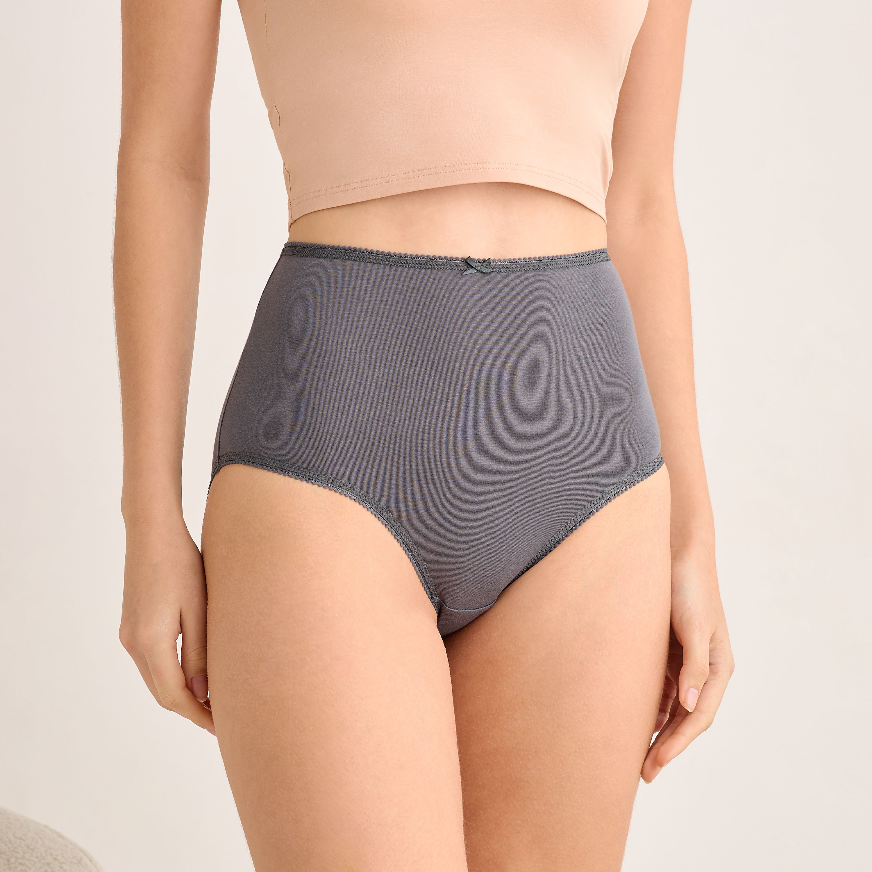 Set of 5 - Full Briefs High Waist-women-clothing-lingerie-panties-image-7