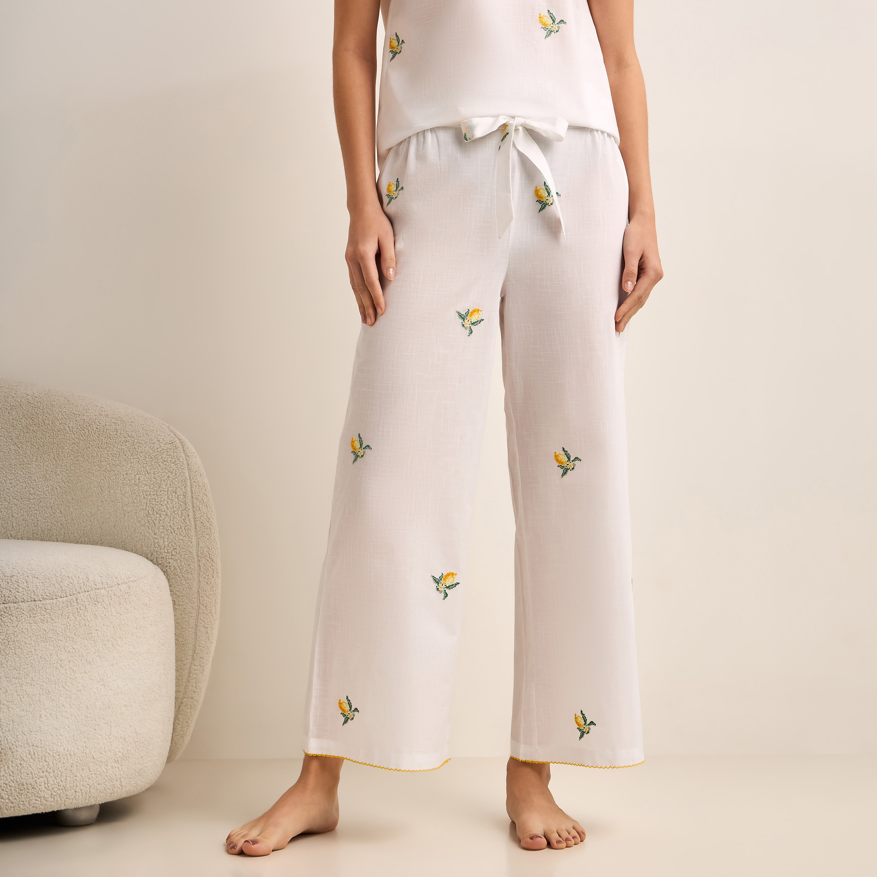 Pyjama Set Top & Trousers-women-clothing-nightwear-pyjamas-longsets-image-4