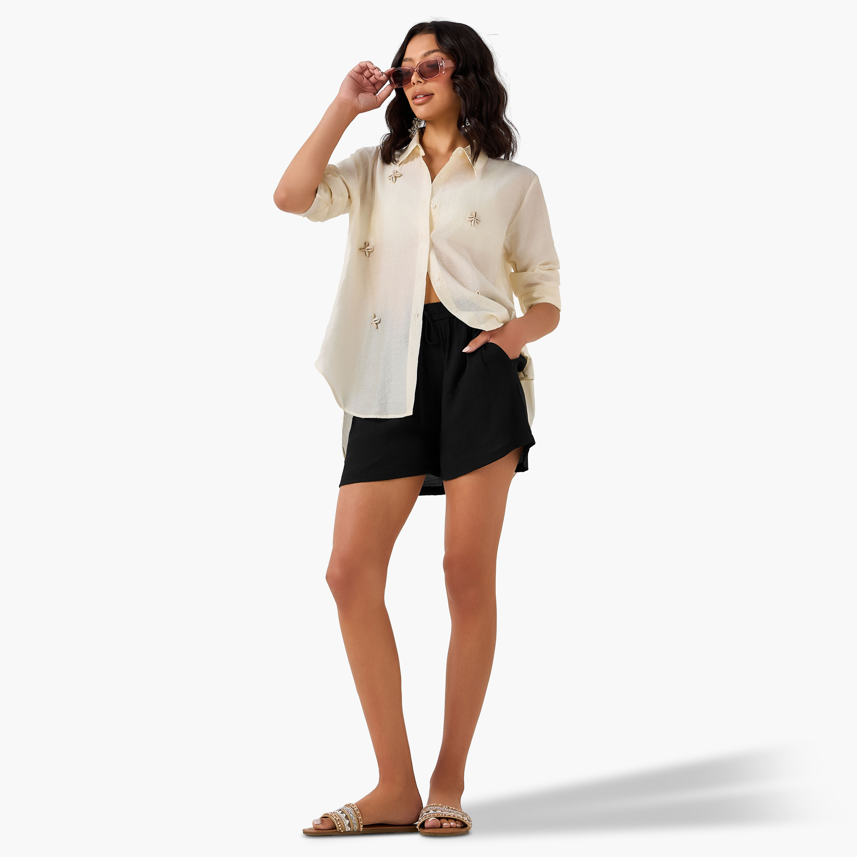 Women Shirt with Embellishment-women-clothing-shirtsandblouses-shirts-image-6